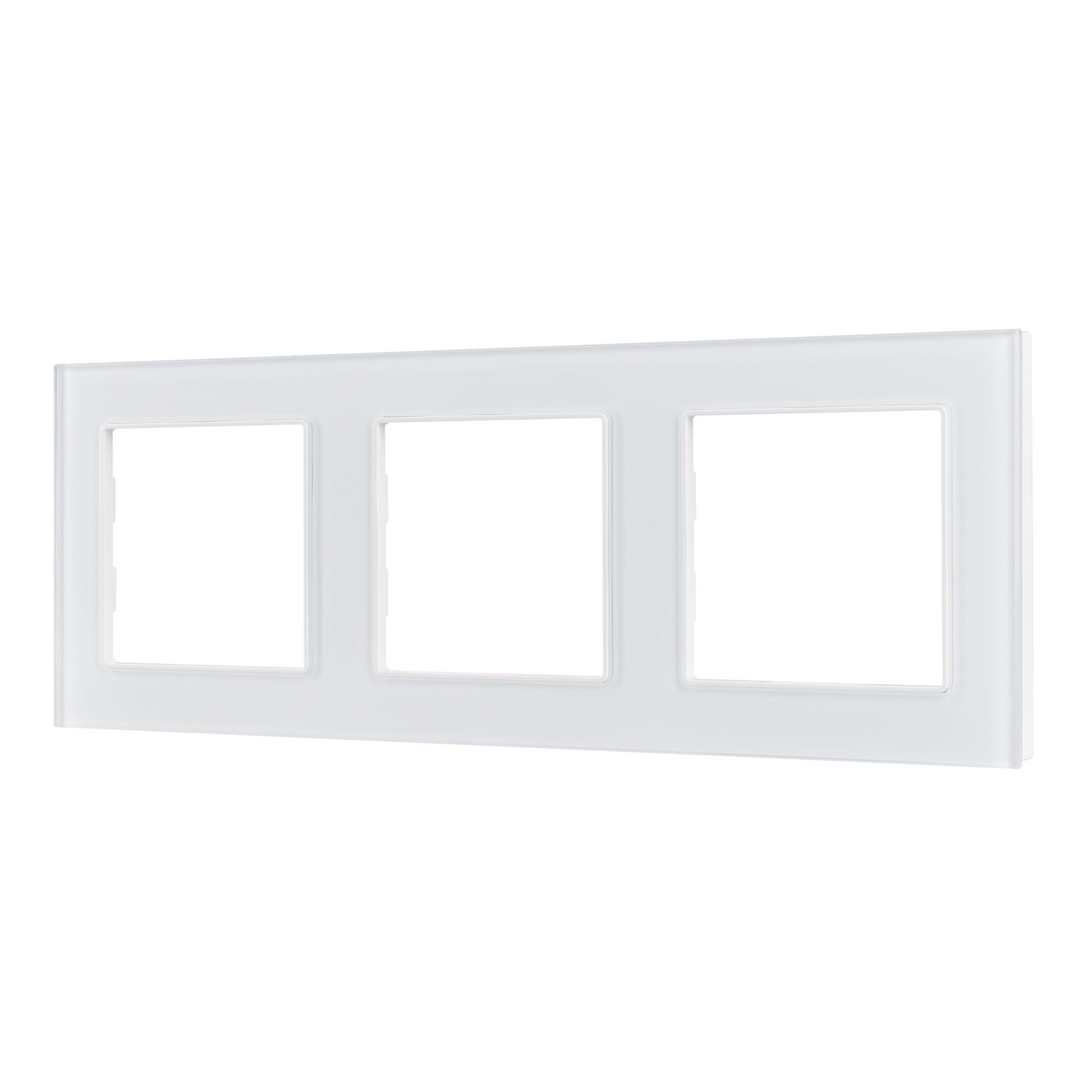 Рамка стеклянная FRM-GLARE-GS-3-WH (Arlight)