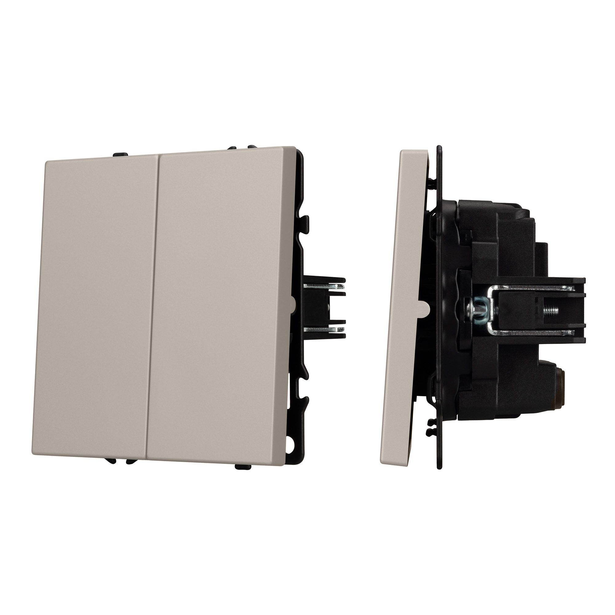 ARL NOBE Выключатель перекрёстный 2 кл софт-тач кашемир SWT-MKX2-SFPL-CA (250V, 10A) (Arlight)
