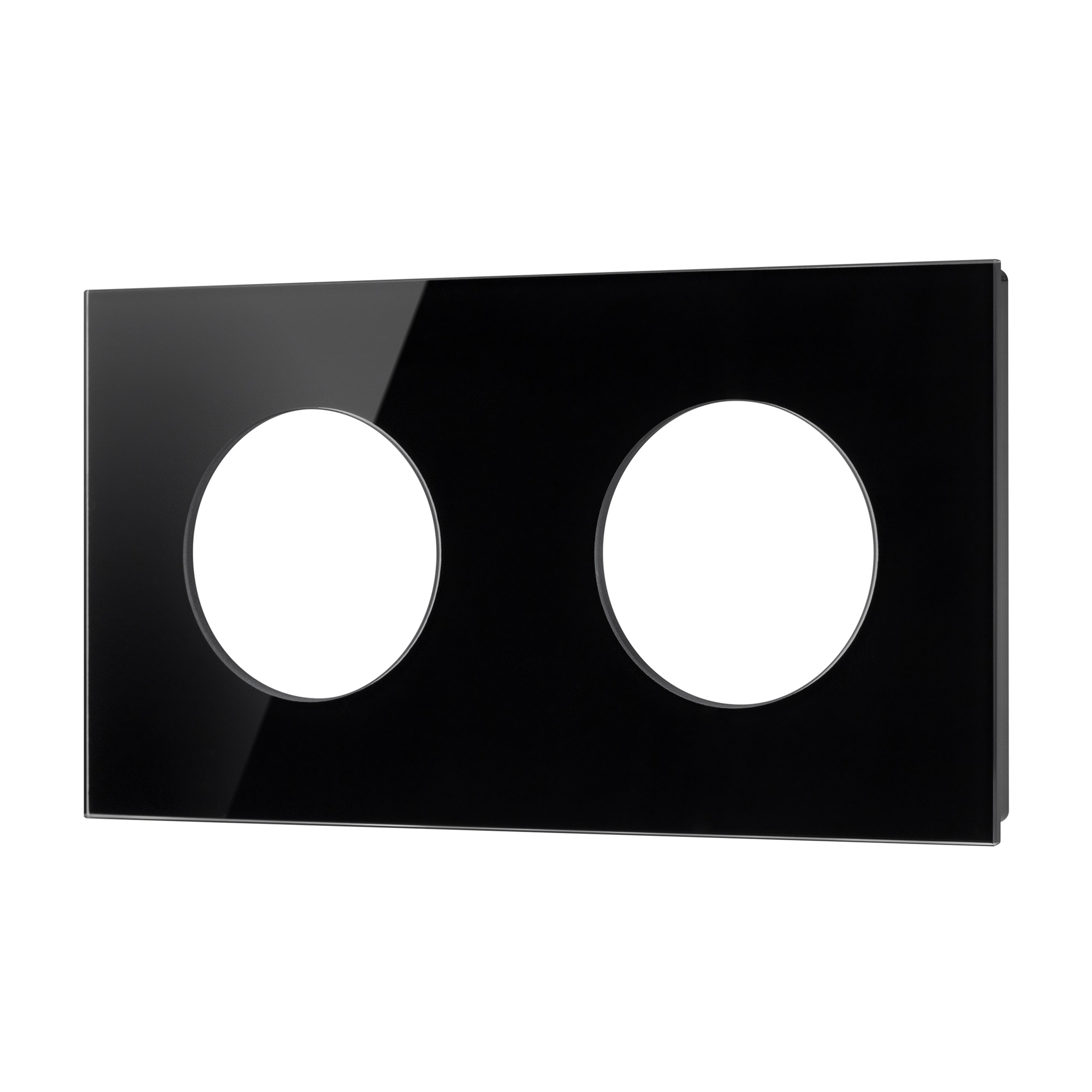 Рамка стеклянная FRM-GLARE-GC-2-BK (Arlight)