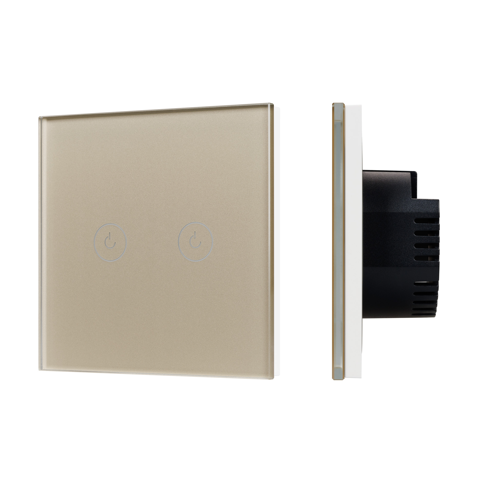 Выключатель сенсорный SWT-OMALI-S02-ZB-GD (250V, 10A, Zigbee) (Arlight, Стекло)