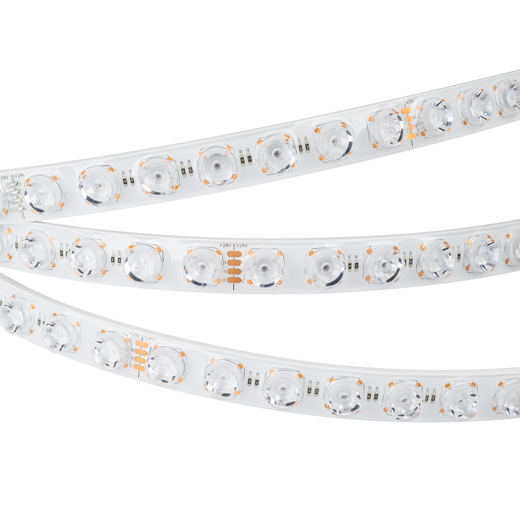 Лента герметичная FLT-PS-S42-23mm 24V RGB (21 W/m, IP67, 15deg, 5m) (Arlight)