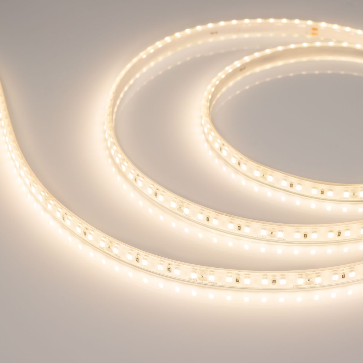 Лента герметичная RTW-PU-A120-10.5mm 24V Warm3000 (16.8 W/m, IP68, Wire 2m, 5m) (Arlight)