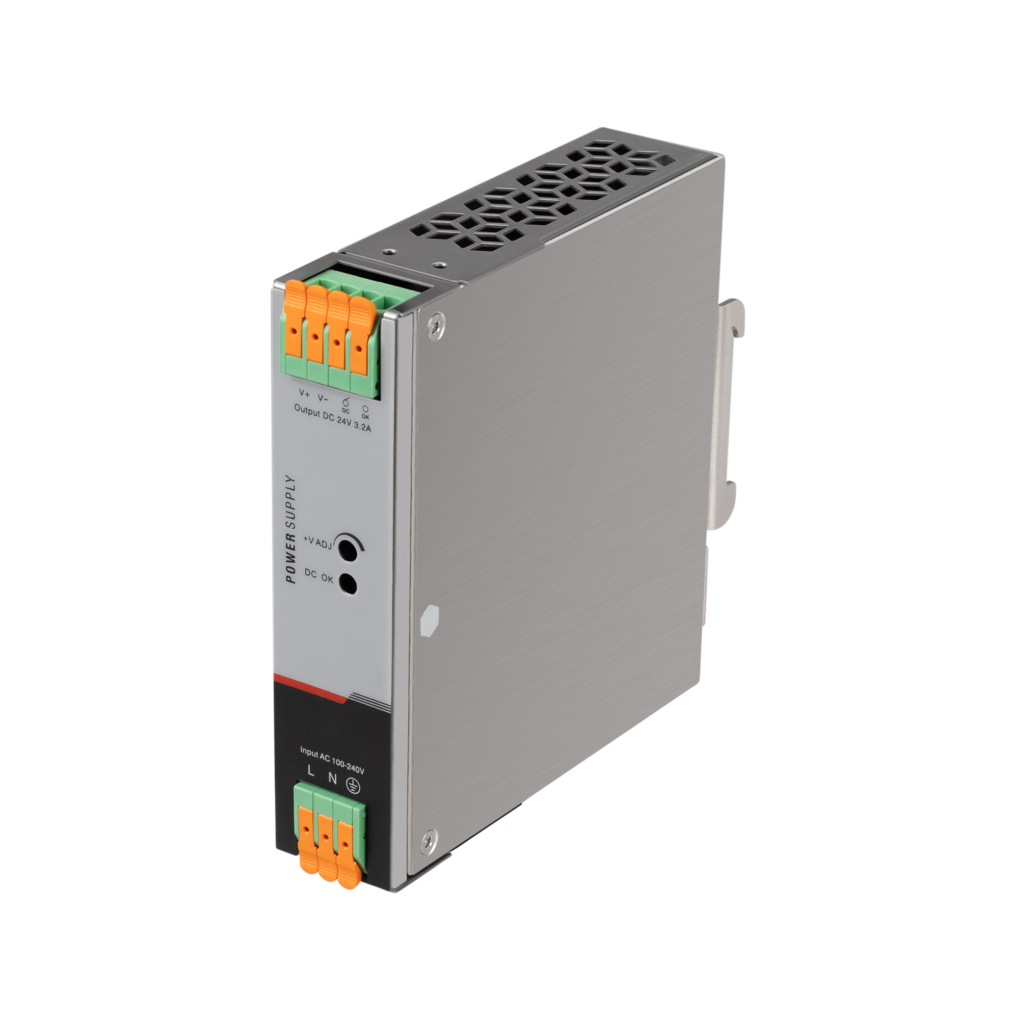 Блок питания ARV-DRP75-24-Y (24V, 3.2A, 75W) (Arlight, IP20 Металл, 5 лет)
