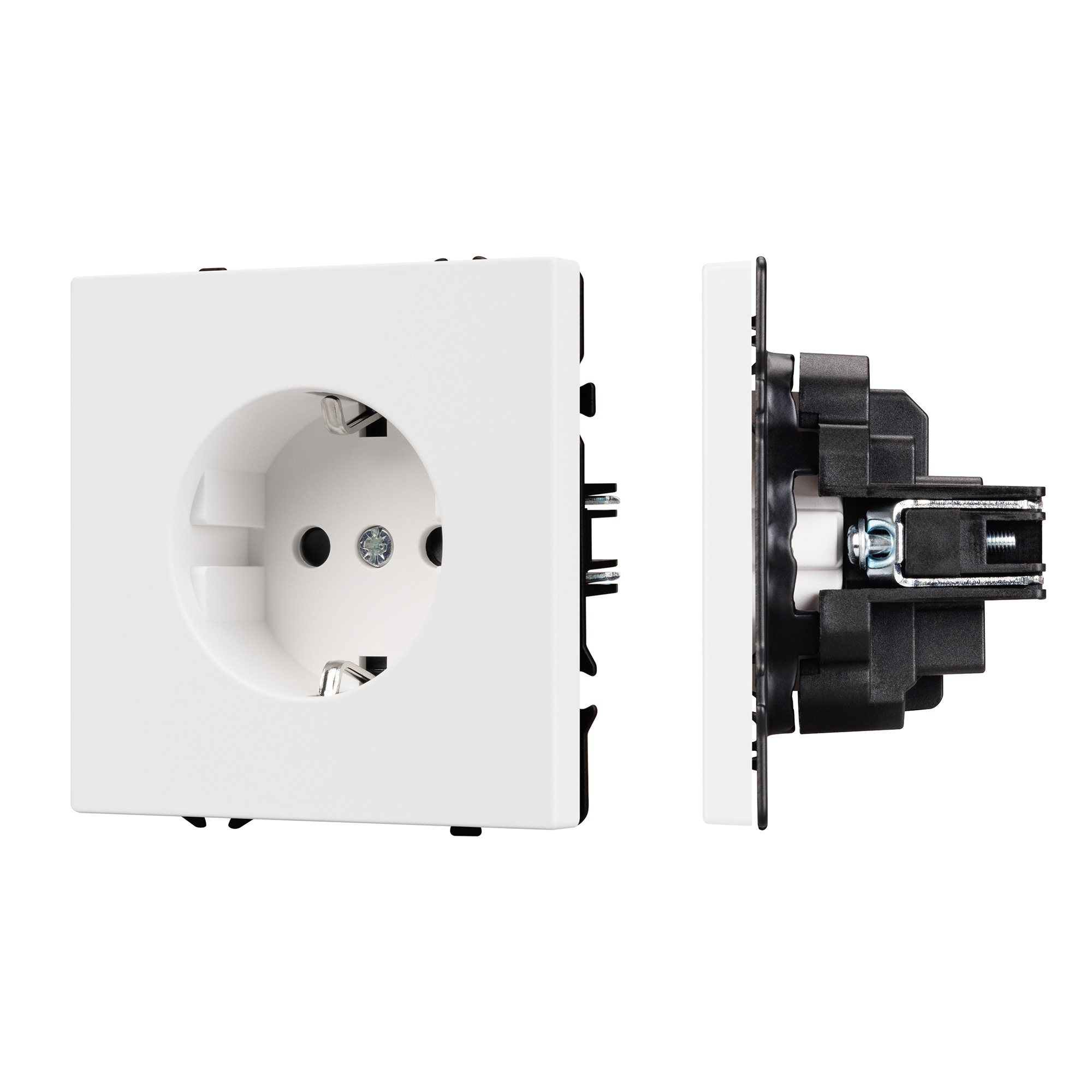 Механизм электрической розетки SCT-NOBE-MEU1-SFPL-WH (230V, 16A) (Arlight, Белый кварц)