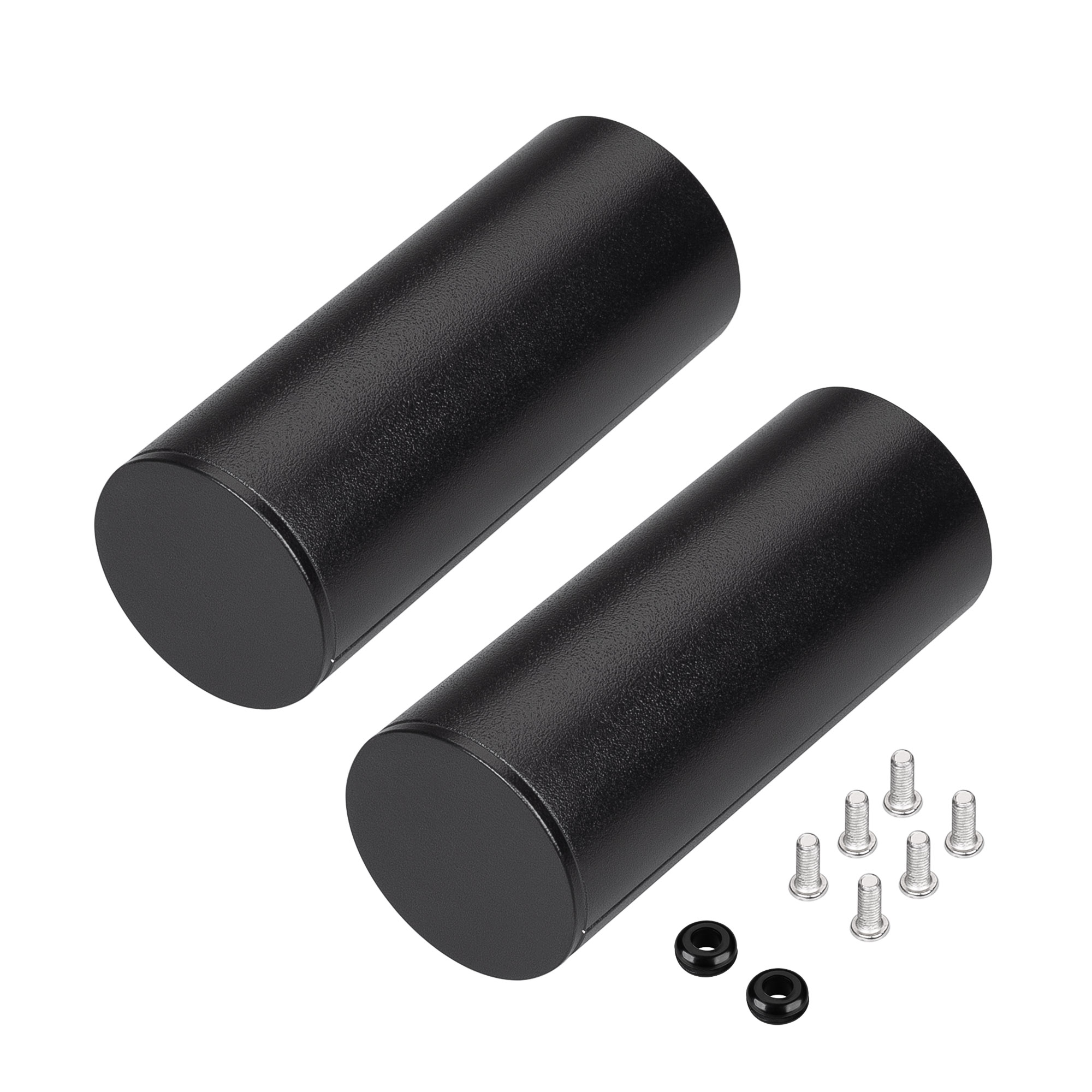 Заглушка ROUND-D36-360 BLACK с отверстием (Arlight, Металл)