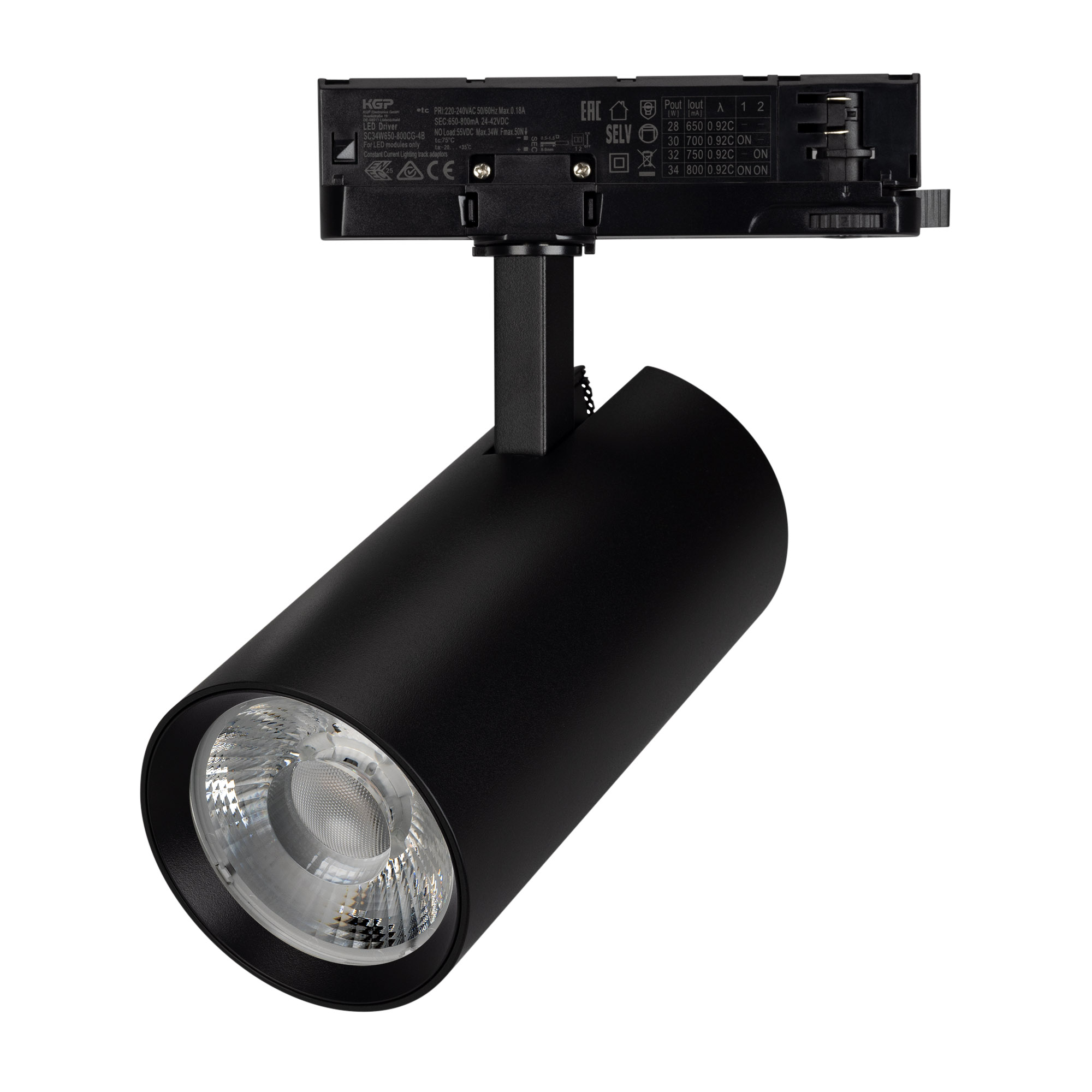 Светильник LGD-GERA-4TR-R90-30W Warm3000 (BK, 24 deg, 230V) (Arlight, IP20 Металл, 5 лет)