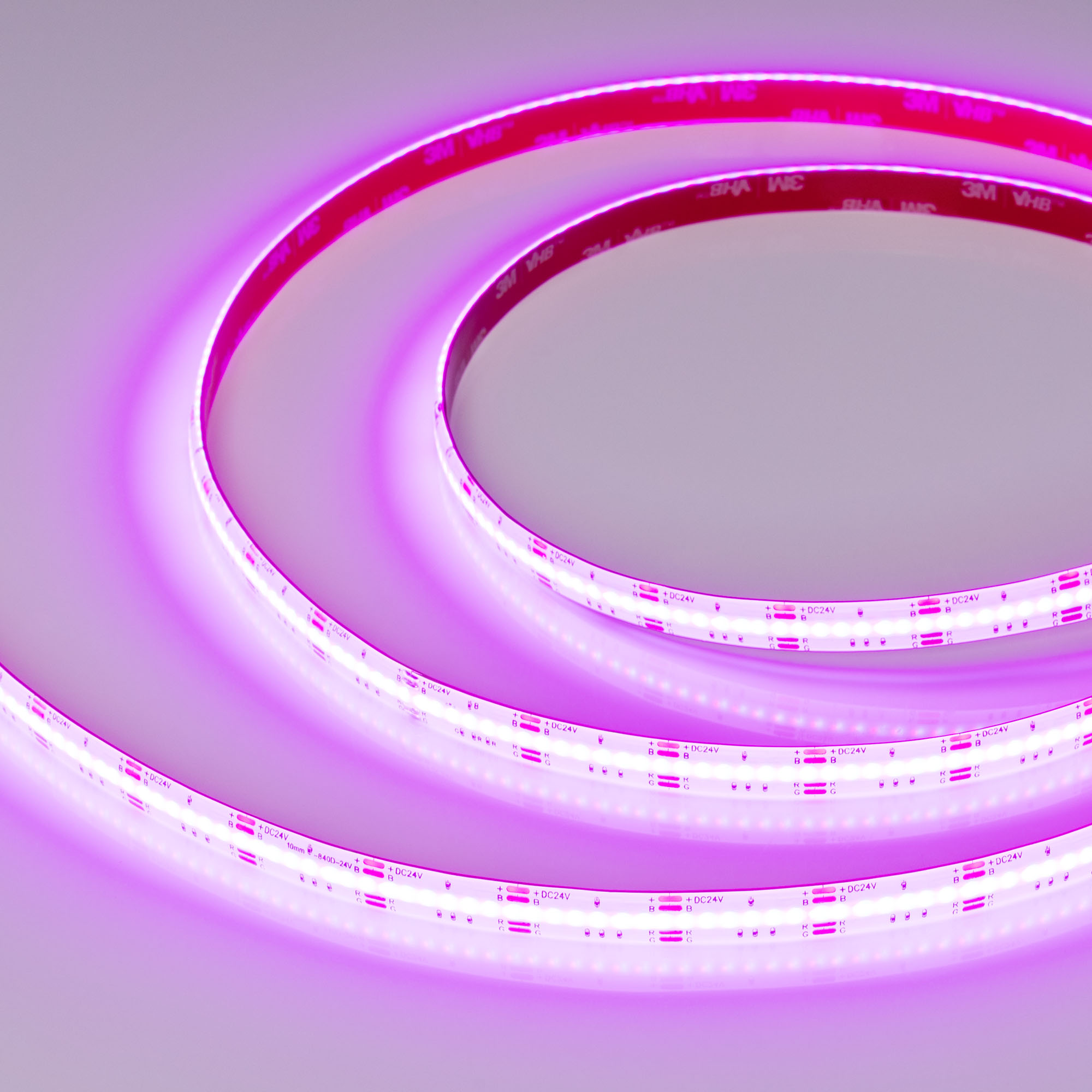 Лента герметичная COB-SE-X840-10mm 24V RGB (16 W/m, IP65, CSP, 5m) (Arlight)