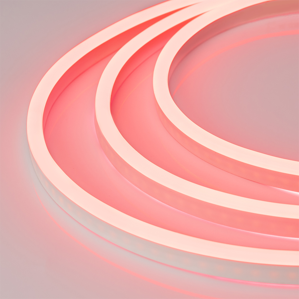 Гибкий неон ARL-NEON-1608RH-SIDE 24V Red (Arlight, 6 Вт/м, IP65)