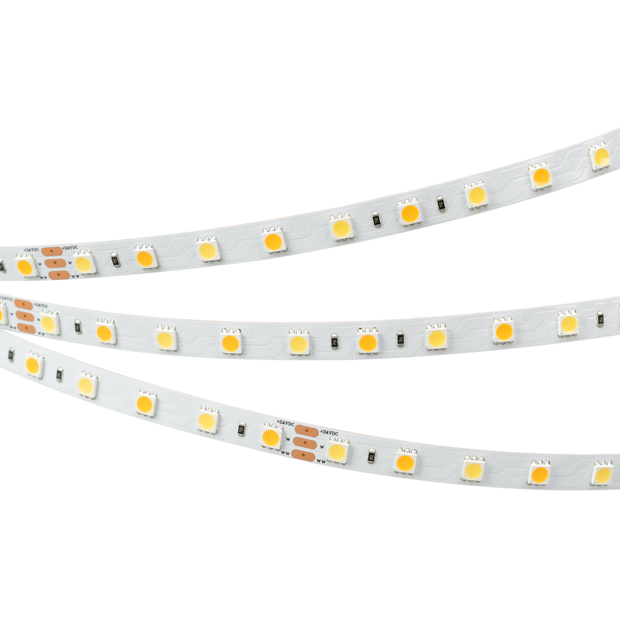Лента RT-B60-10mm 24V White-MIX (14.4 W/m, IP20, 5m) (Arlight, Изменяемая ЦТ)
