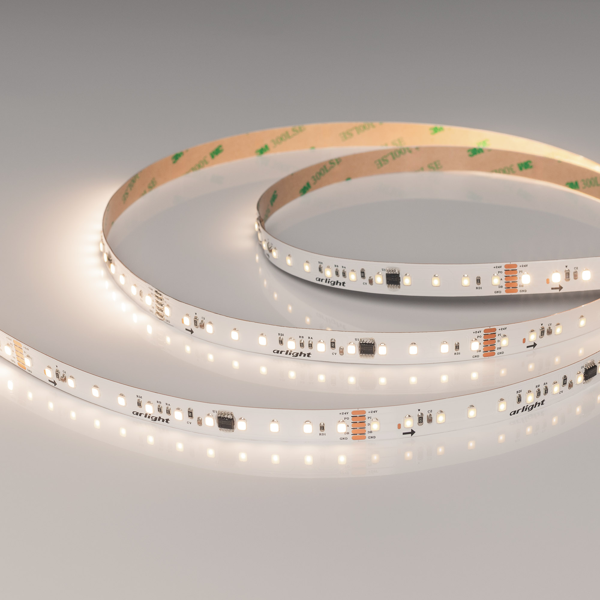 Лента DMX-A96-12mm 24V Day4000-PX12 (14 W/m, IP20, 5m) (Arlight, CRI>90)