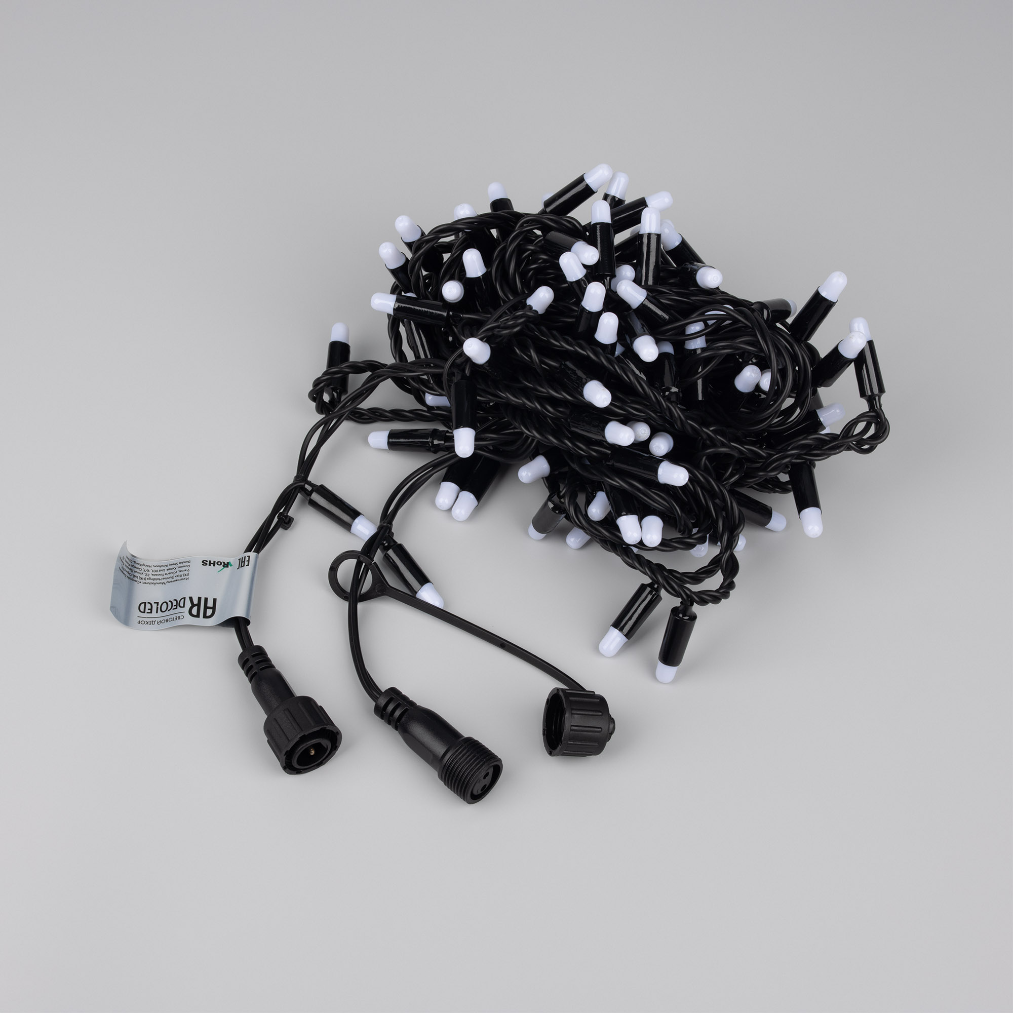 Светодиодная гирлянда ARD-STRING-CLASSIC-10000-BLACK-100LED-MILK-STD Warm (230V, 7W) (Ardecoled, IP65, 1 год)