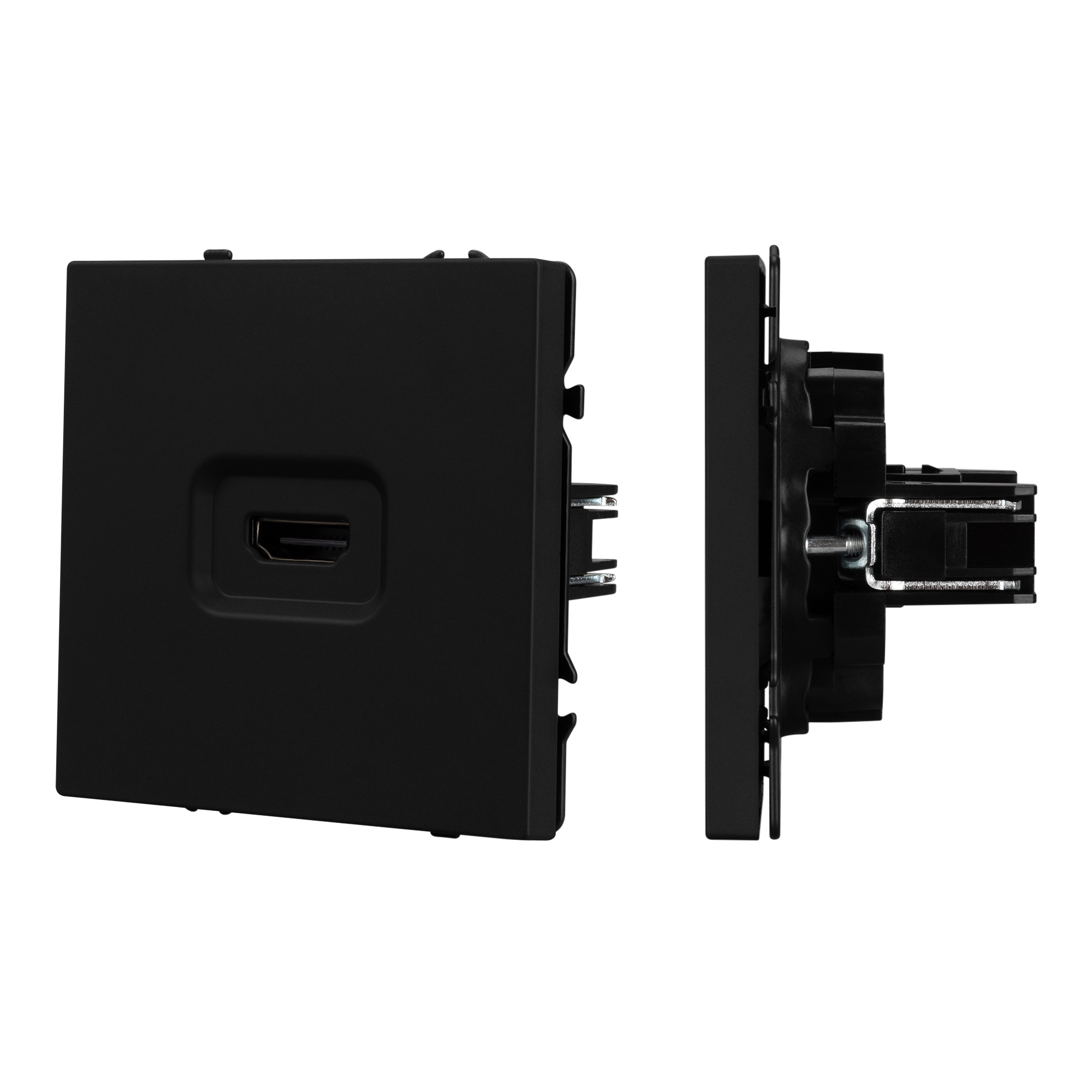 ARL NOBE Розетка HDMI софт-тач черный оникс SCT-MHD1-SFPL-BK (Arlight)