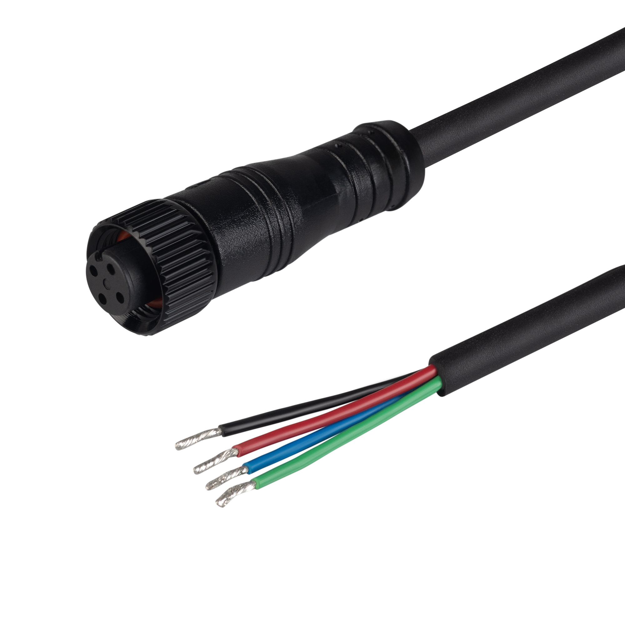 Коннектор питания ARL-WAVE-0612-RGB-CON-POWER-FEMALE-BLK (Arlight, IP67 Пластик, 3 года)