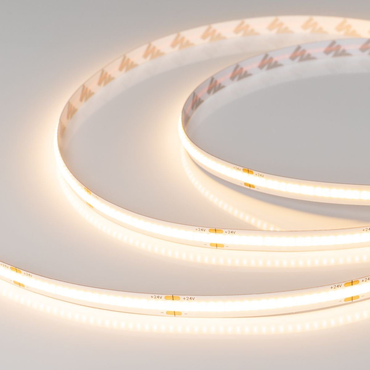 Лента COB-X378-8mm 24V Warm3000 (11 W/m, IP20, 5m) (Arlight)