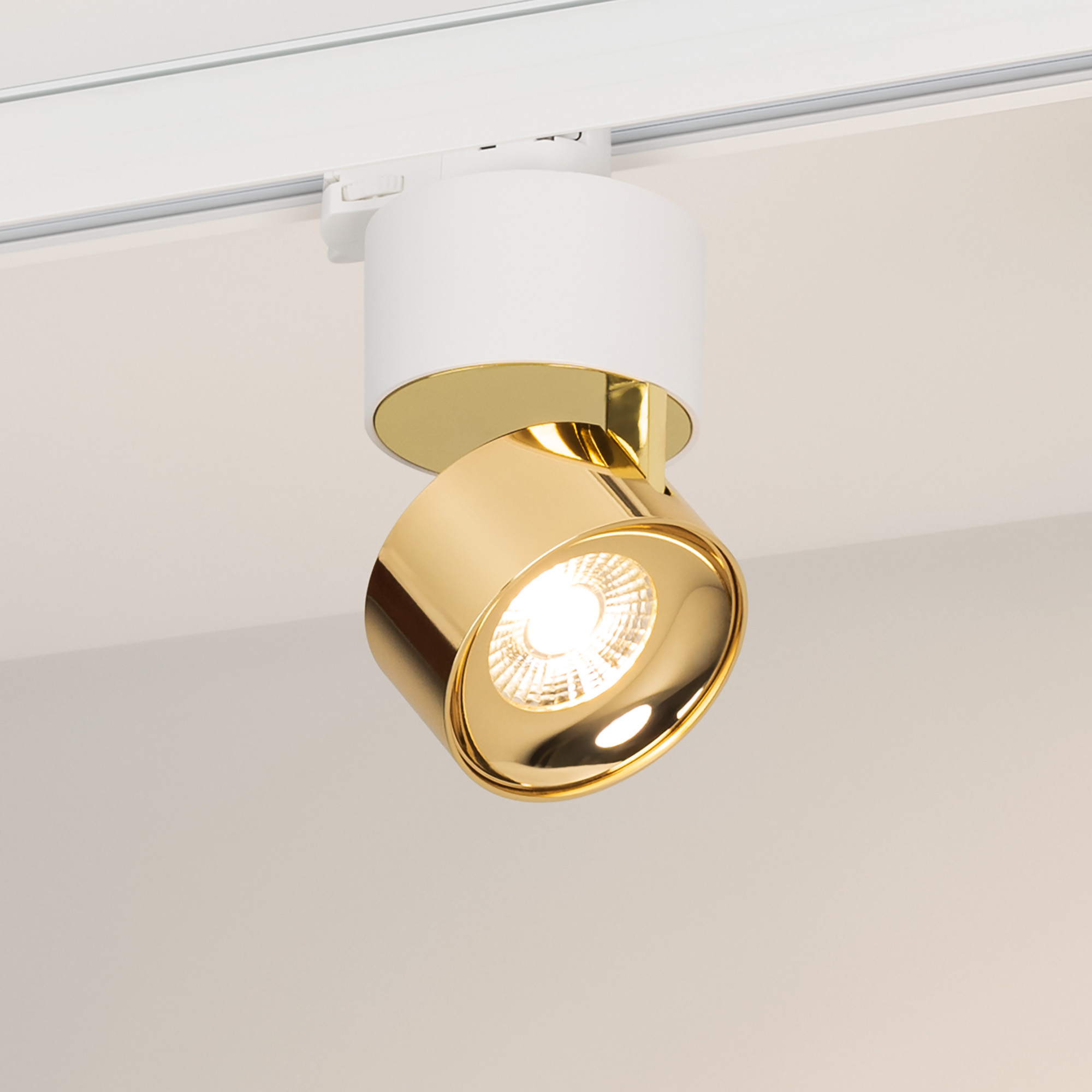 Светильник SP-PLURIO-TRACK-4TR-R77-9W Day4000 (WH-BRS, 36 deg, 230V) (Arlight, IP20 Металл, 3 года)