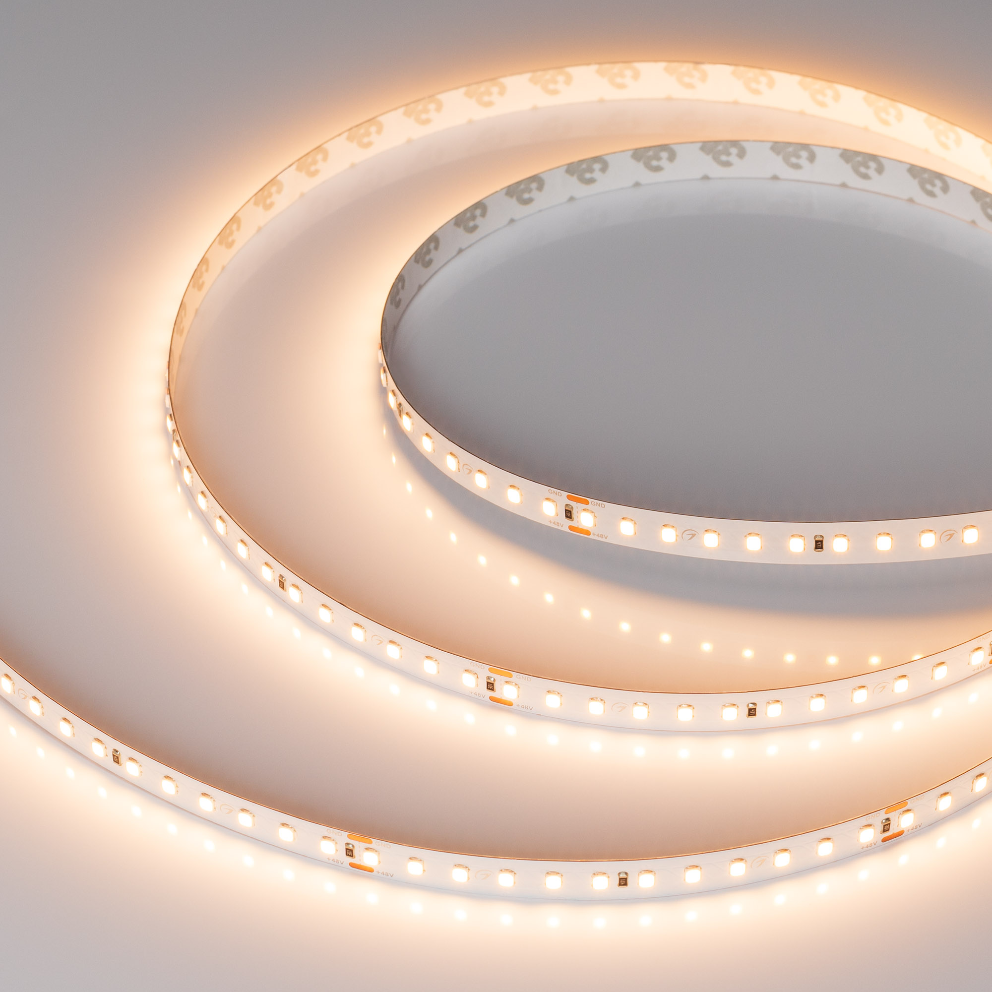 Лента UL-A120-10mm 48V Warm2700 (10 W/m, IP20, 30m) (Arlight, Открытый)