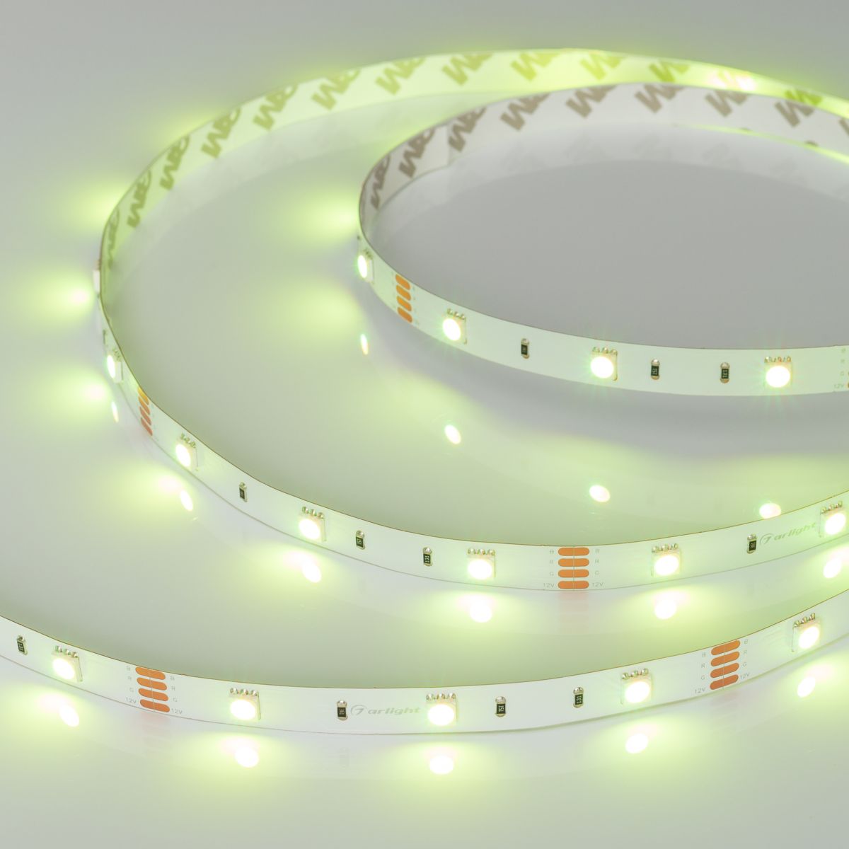 Лента RT-B30-10mm 12V RGB (7.2 W/m, IP20, 5060, 5m) (Arlight, Открытый)