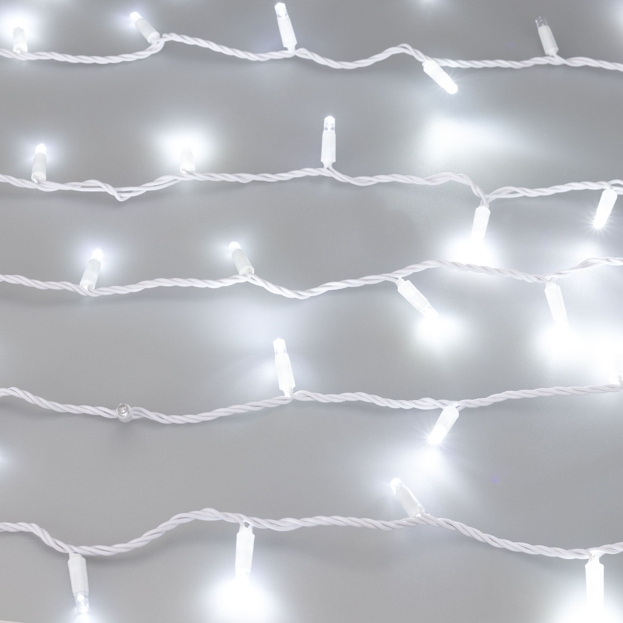 Светодиодная гирлянда ARD-STRING-CLASSIC-1000-WHITE-100LED-PULSE White (230V, 7W) (Ardecoled, IP65, 1 год)