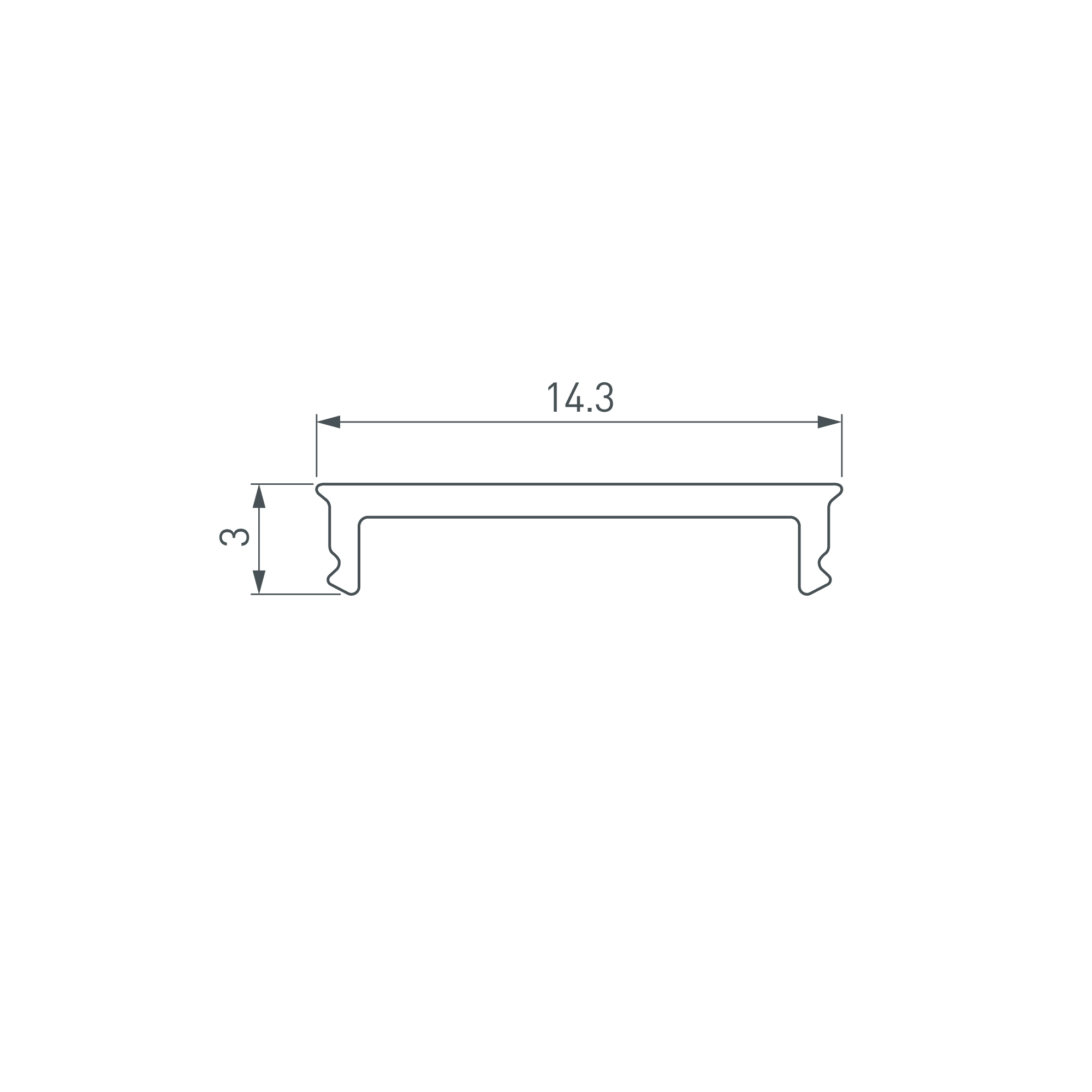 Экран SL-SLIM15-H10-W14-10000 OPAL (Arlight, Пластик)