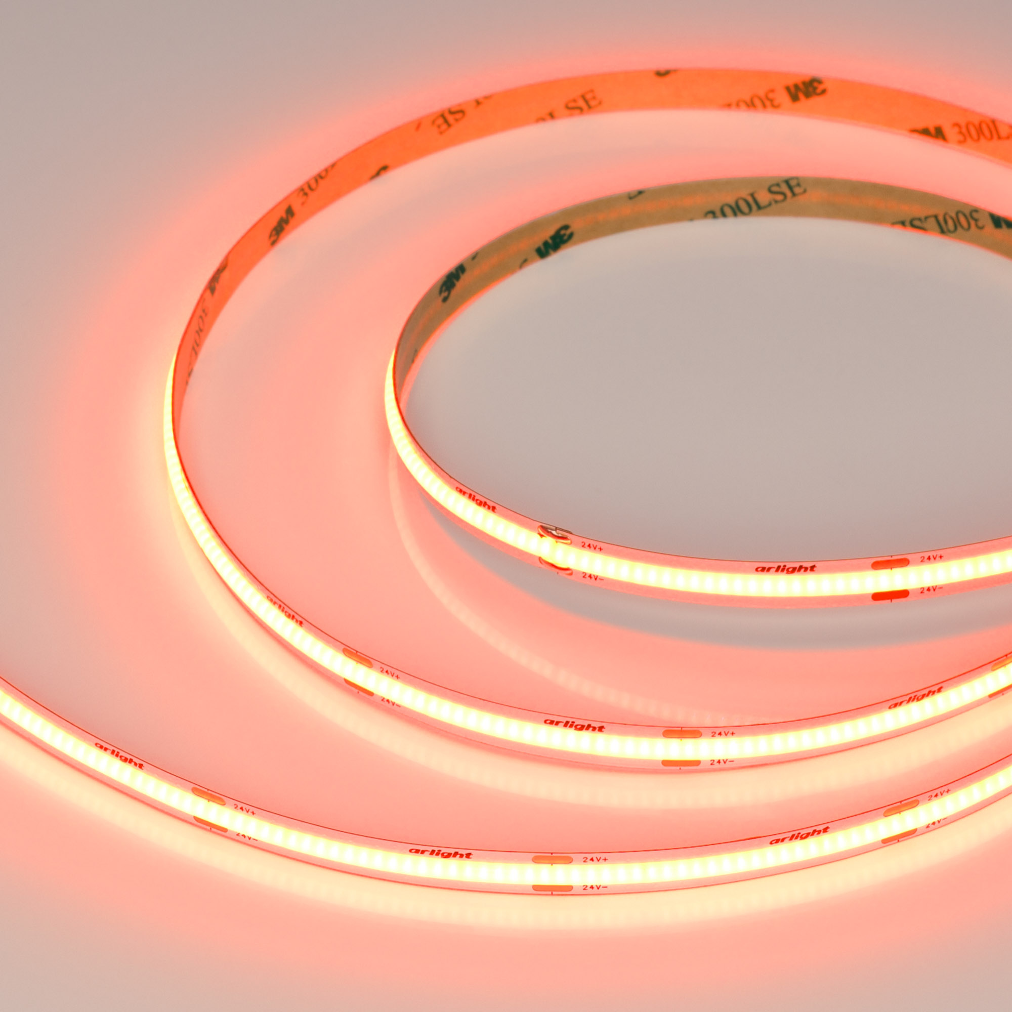 Лента COB-X480-8mm 24V Orange (8 W/m, IP20, 5m) (Arlight)