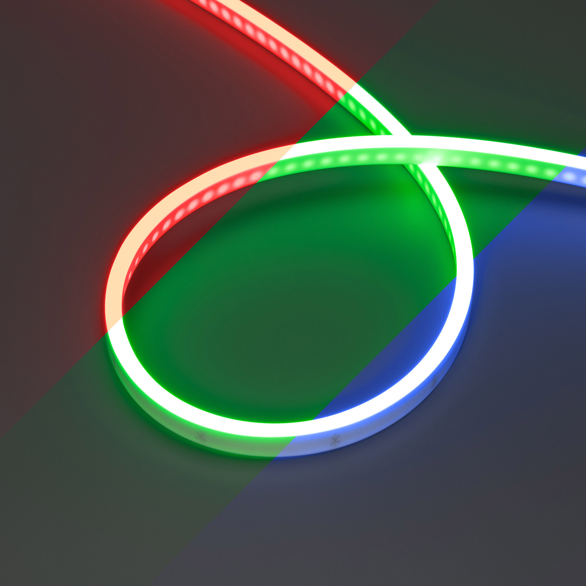 Лента герметичная WAVE-SIDE-PU-H120-06x12mm 24V RGB (8 W/m, IP68, 3m, wire x1) (Arlight, Вывод прямой, 3 года)