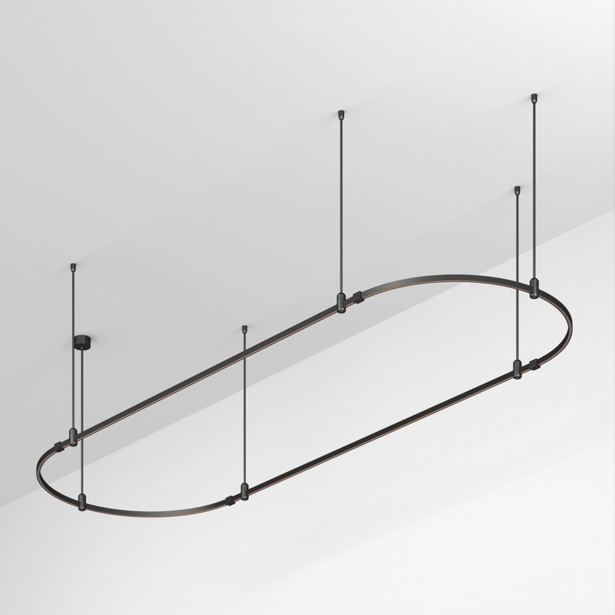 Основание ART-APRIORI-OVAL-ROD-800-3000x1000 (BK) (Arlight, IP20 Металл, 3 года)