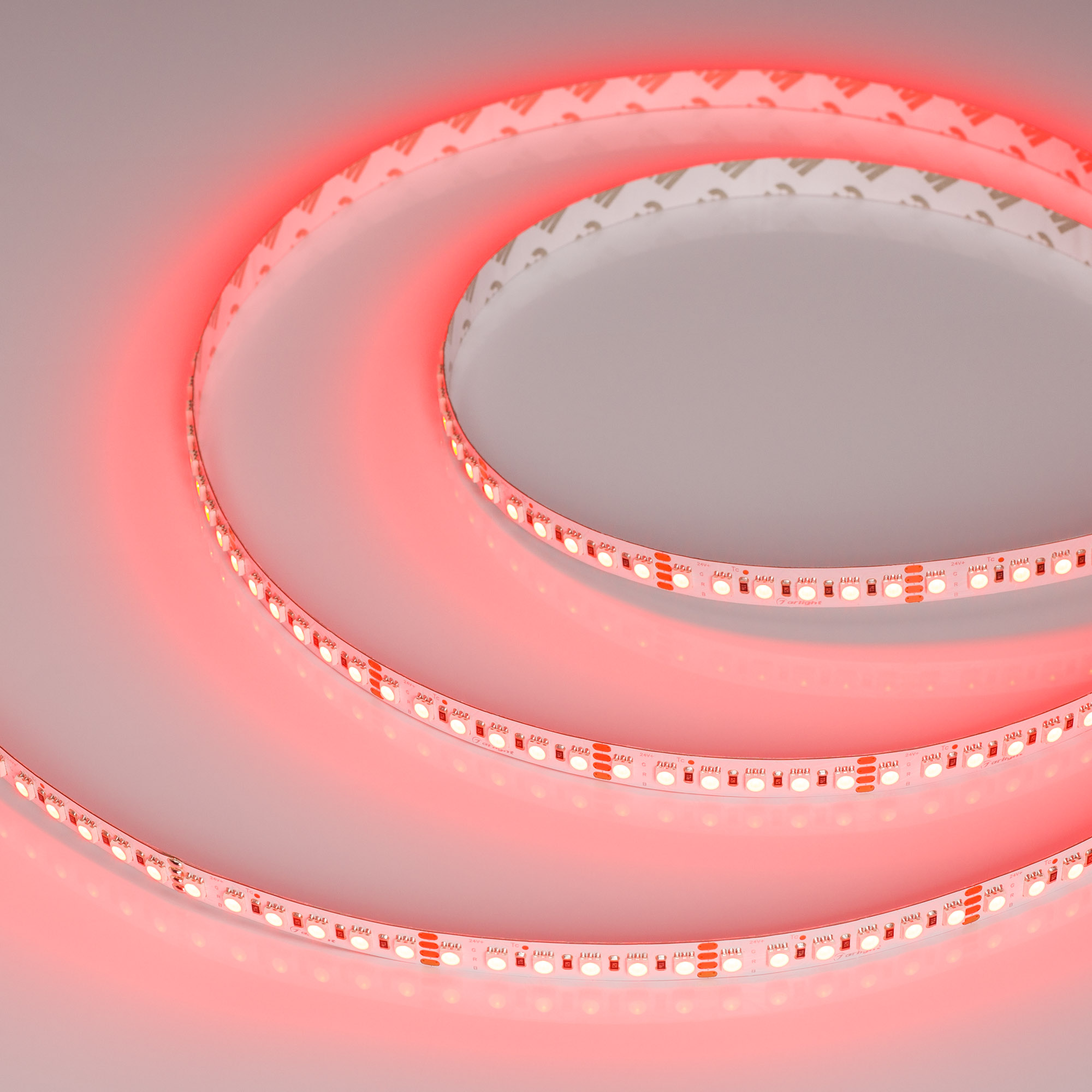 Лента RT-G240-12mm 24V RGB (18 W/m, IP20, 3838, 5m) (Arlight, Открытый)