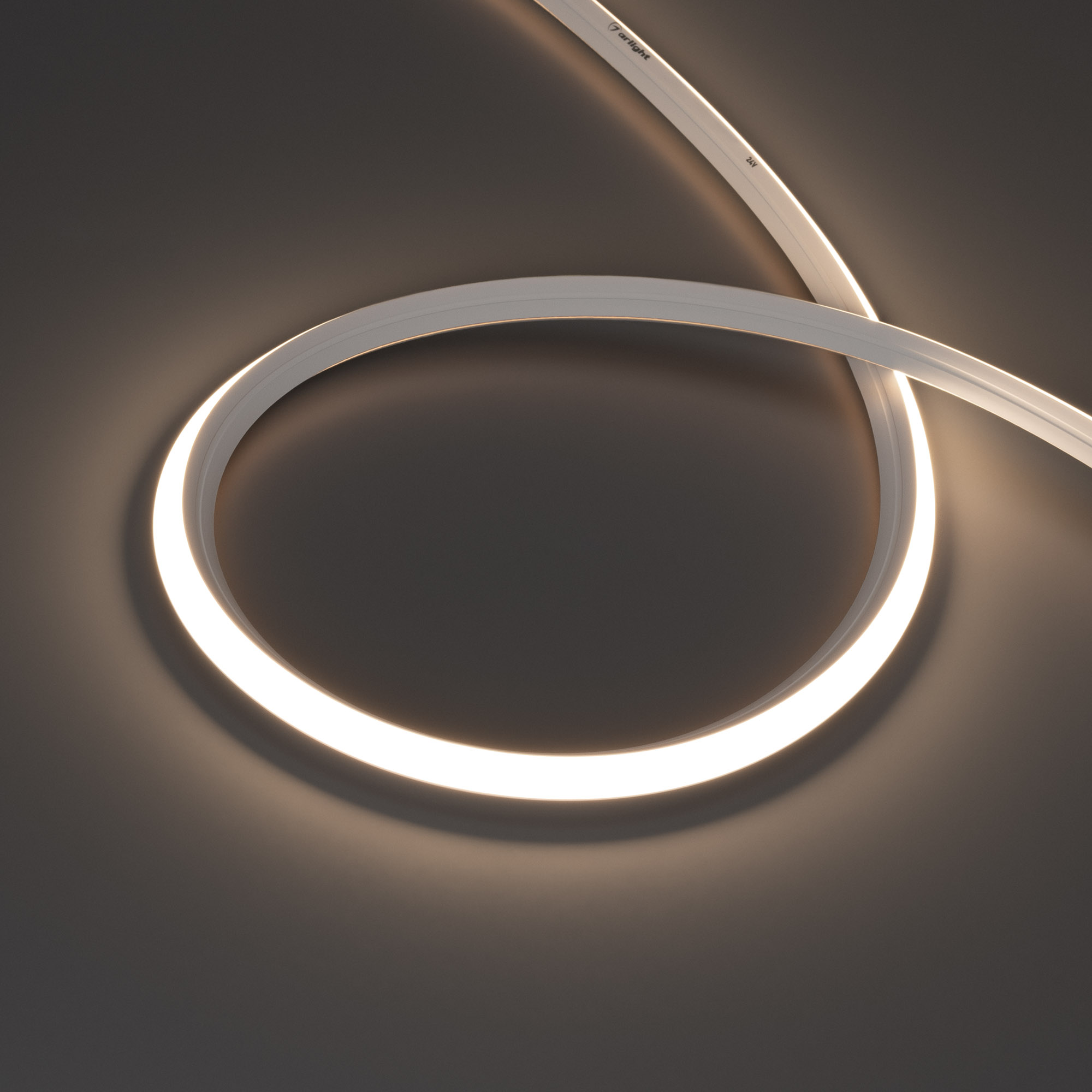 Лента герметичная MOONLIGHT-3D-X544-10x10mm 24V Day4000 (8 W/m, IP67, 5m, wire x1) (Arlight, Вывод боковой, 5 лет)