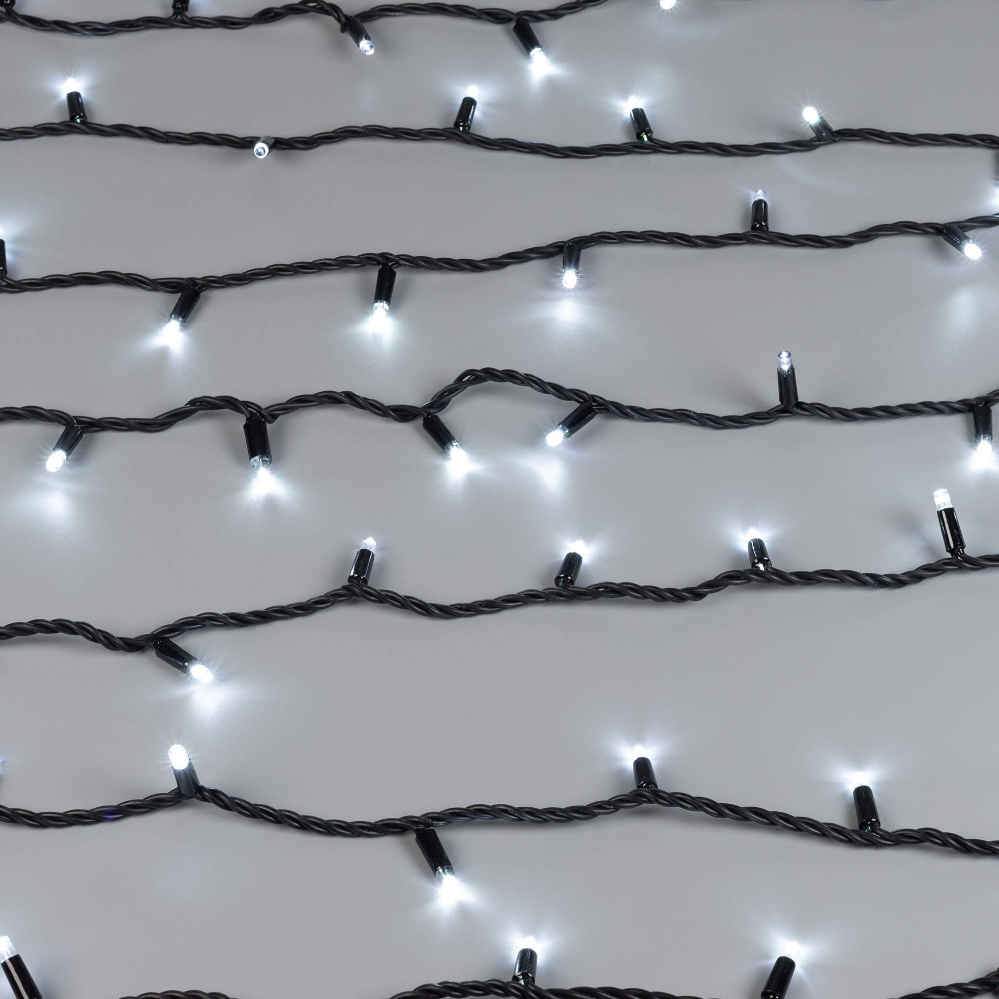 Светодиодная гирлянда ARD-STRING-PRO-10000-BLACK-100LED-FLASH WHITE (230V, 7W) (Ardecoled, IP65, 2 года)