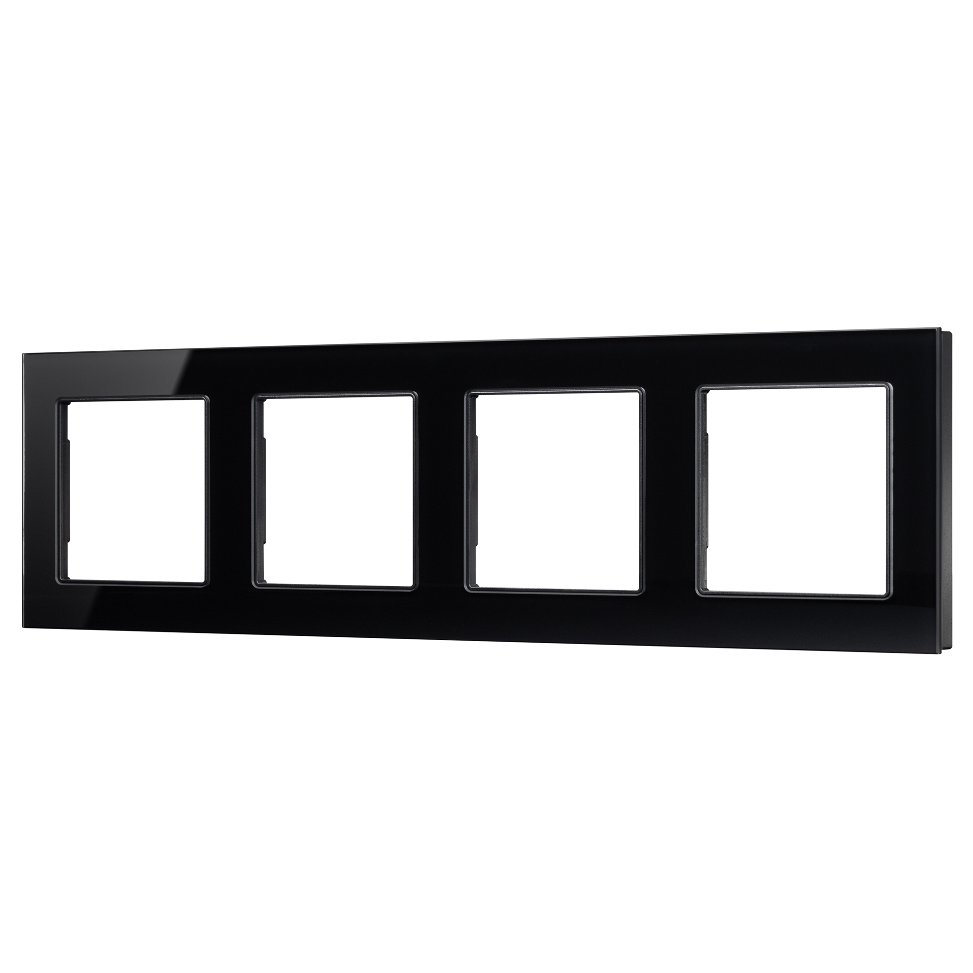Рамка стеклянная FRM-GLARE-GS-4-BK (Arlight)