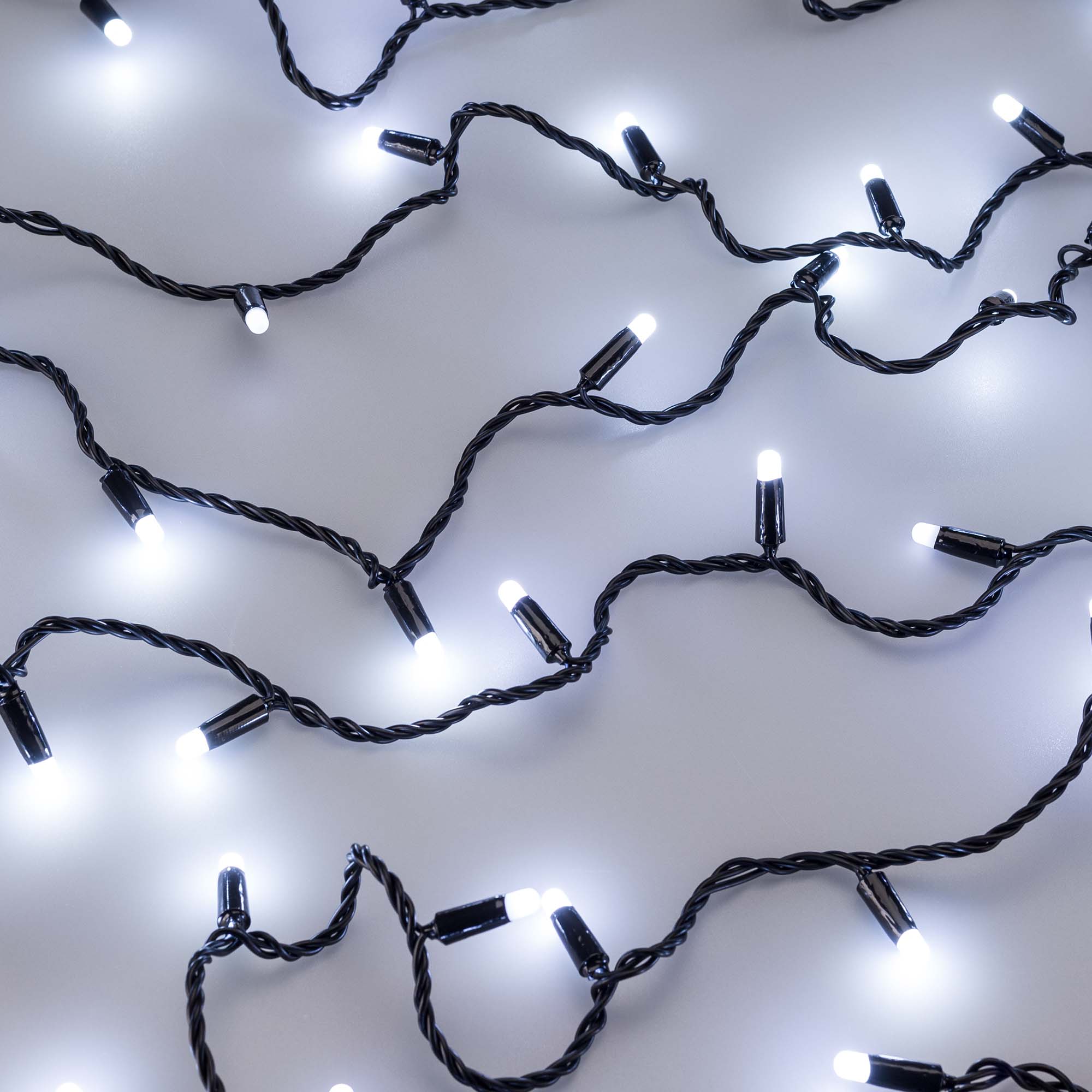 Светодиодная гирлянда ARD-STRING-CLASSIC-10000-BLACK-100LED-MILK-FLASH White (230V, 7W) (Ardecoled, IP65, 1 год)