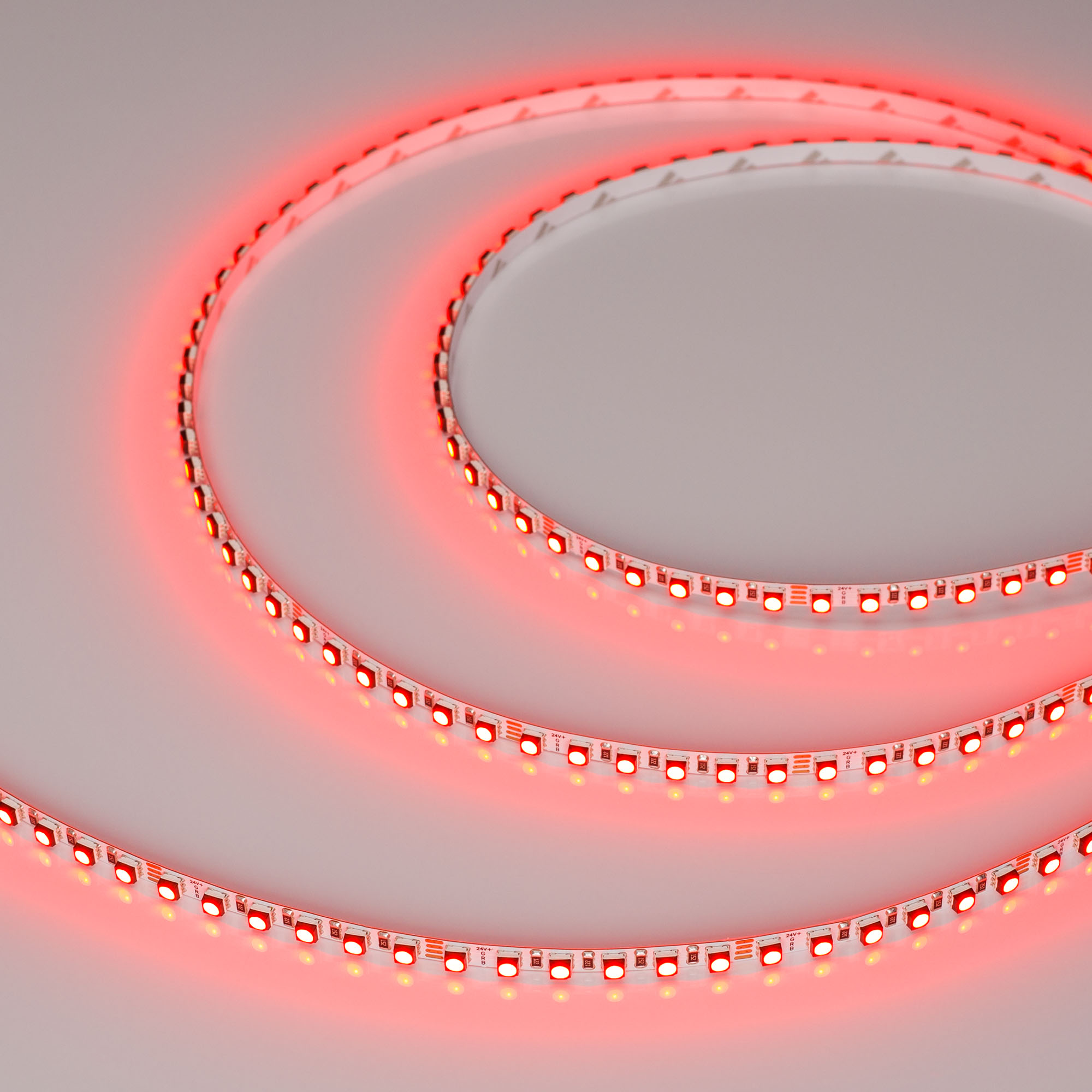 Лента MINI-F120-5mm 24V RGB (8 W/m, IP20, 3535, 5m) (Arlight, узкая)