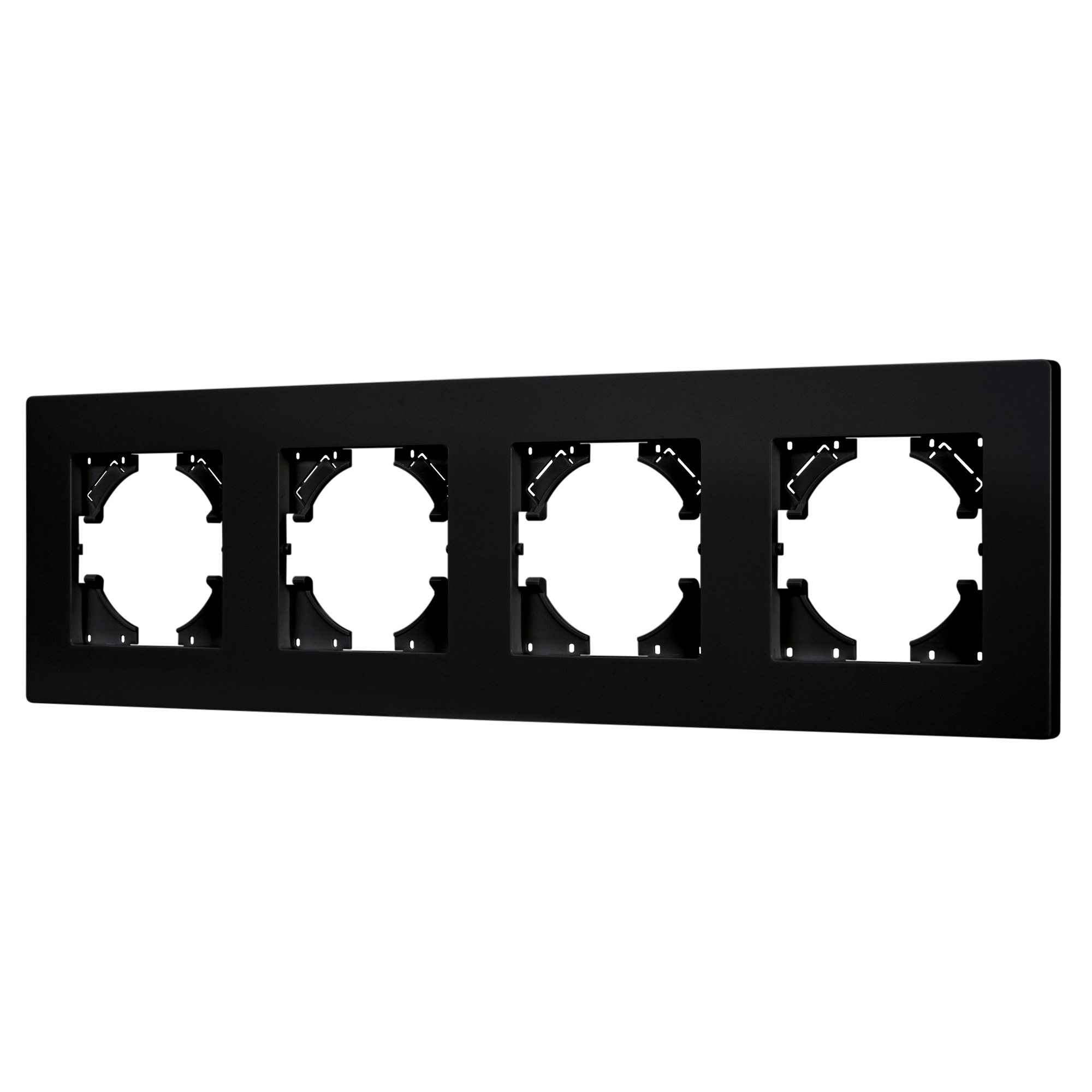Рамка пластиковая FRM-PERIO-PL-4-BK (Arlight)