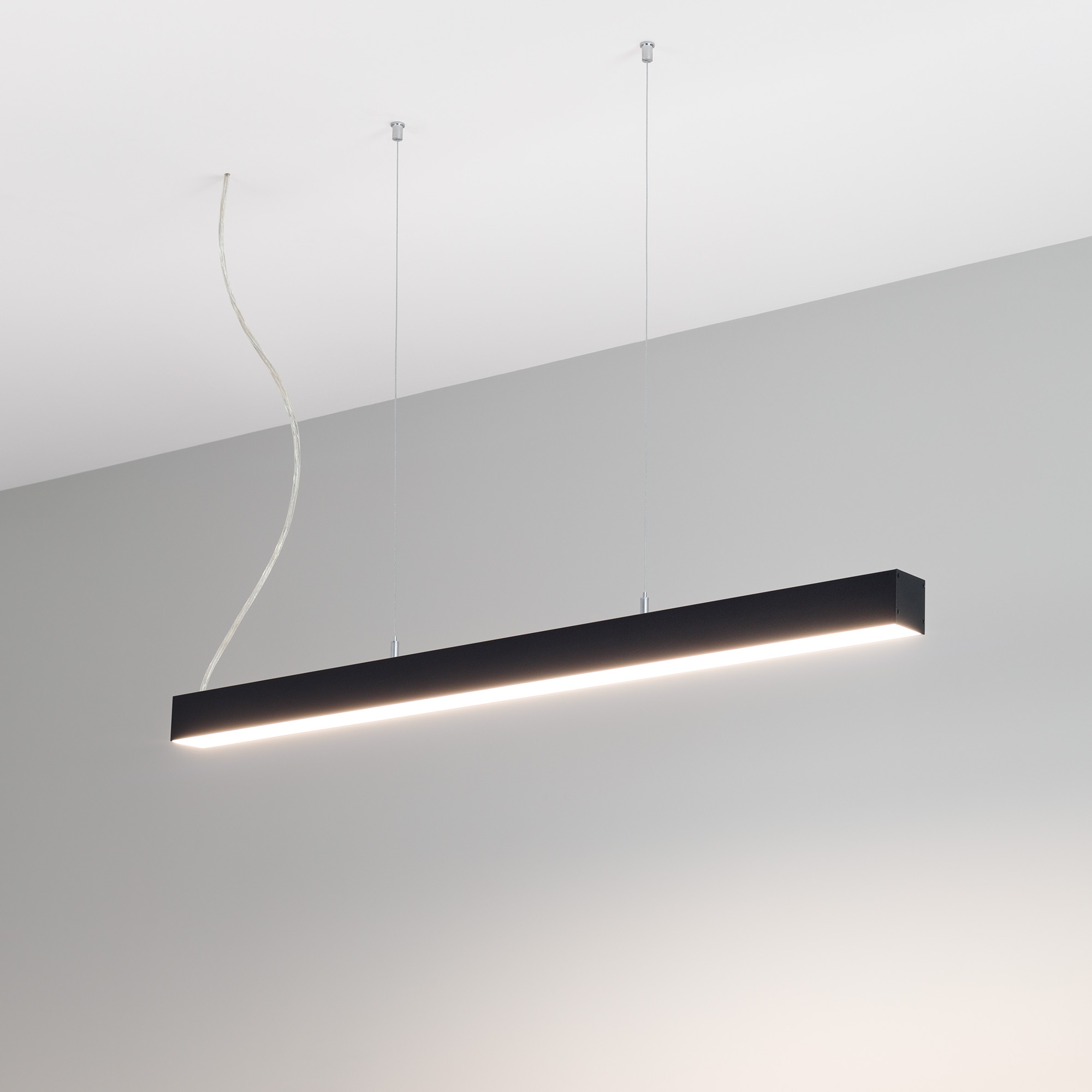 Профиль LINE-S-5050-3000 BLACK (Arlight, Алюминий)