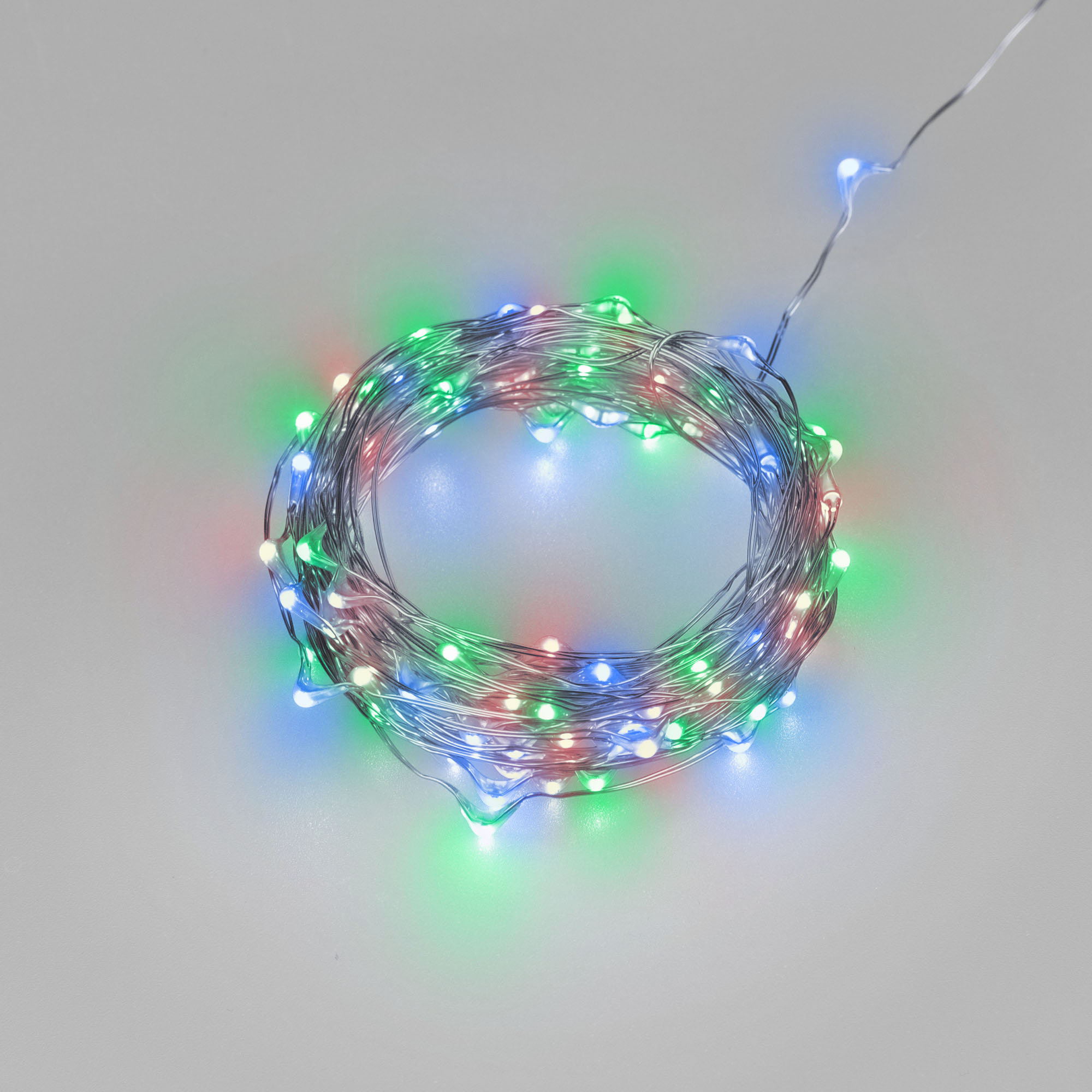 Светодиодная гирлянда ARD-DEW-HOME-10000-CLEAR-100LED-LIVE RGB (5V, USB, ПДУ) (Ardecoled, IP20)