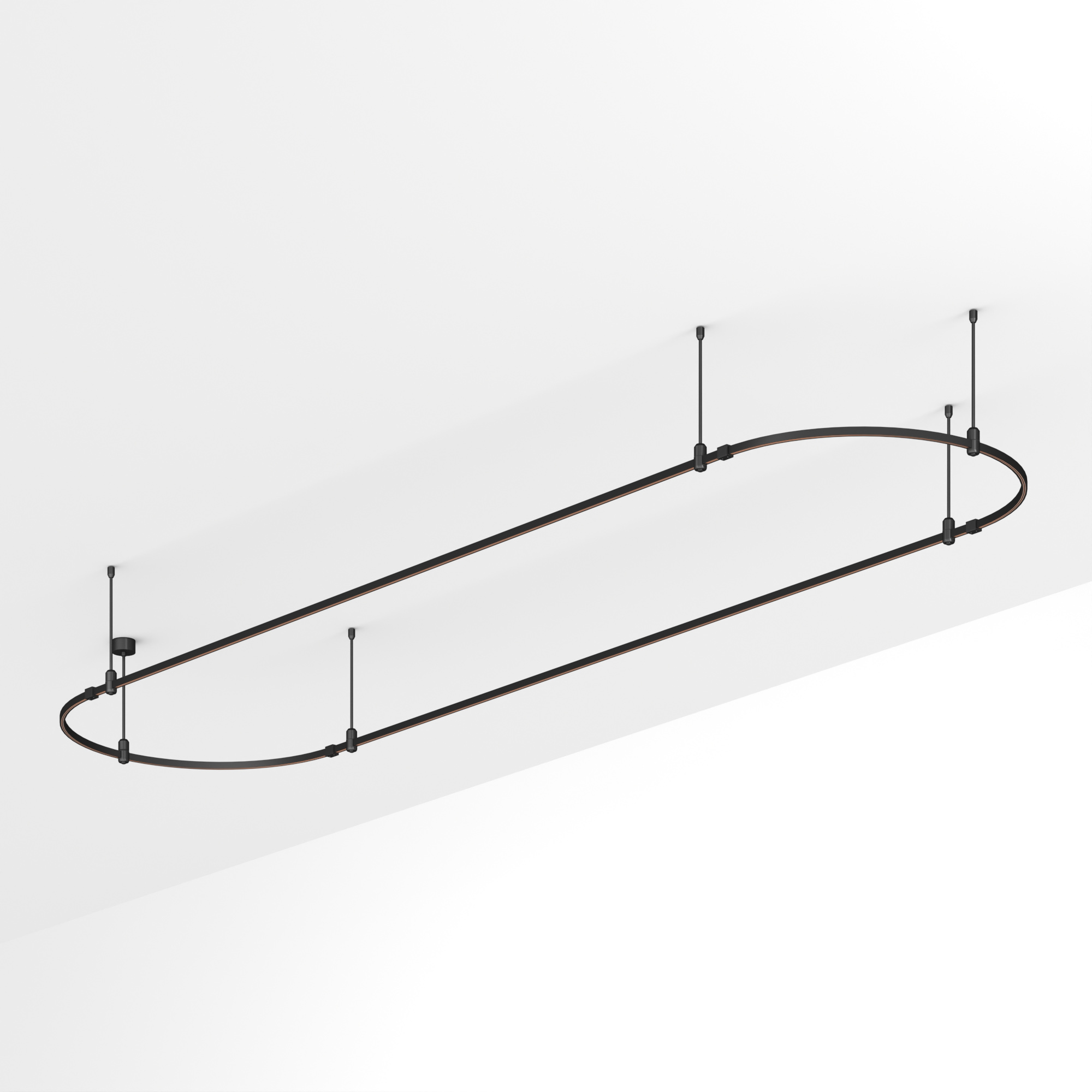 Основание ART-APRIORI-OVAL-ROD-400-4000x1000 (BK) (Arlight, IP20 Металл, 3 года)