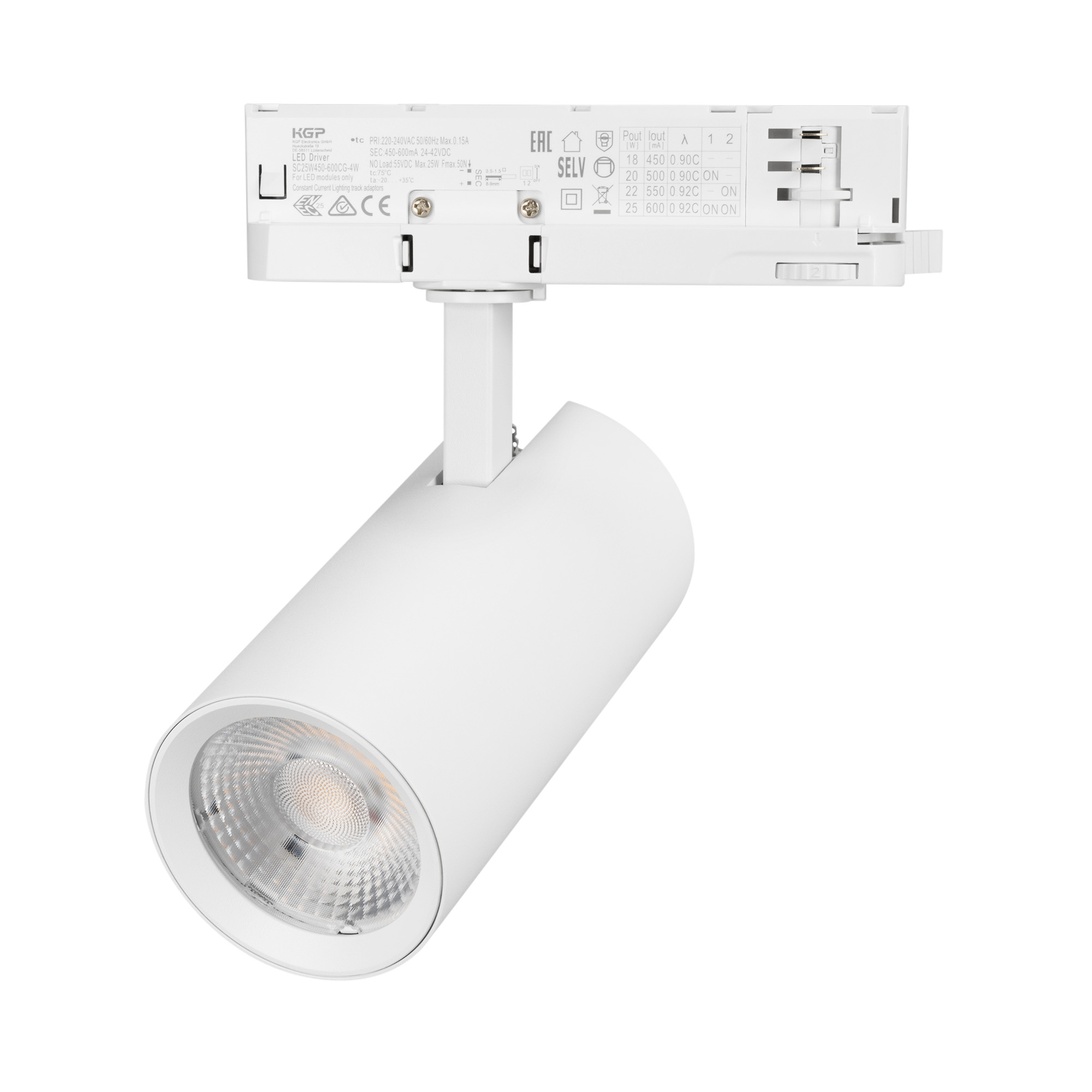 Светильник LGD-GERA-4TR-R74-20W Warm3000 (WH, 55 deg, 230V) (Arlight, IP20 Металл, 5 лет)