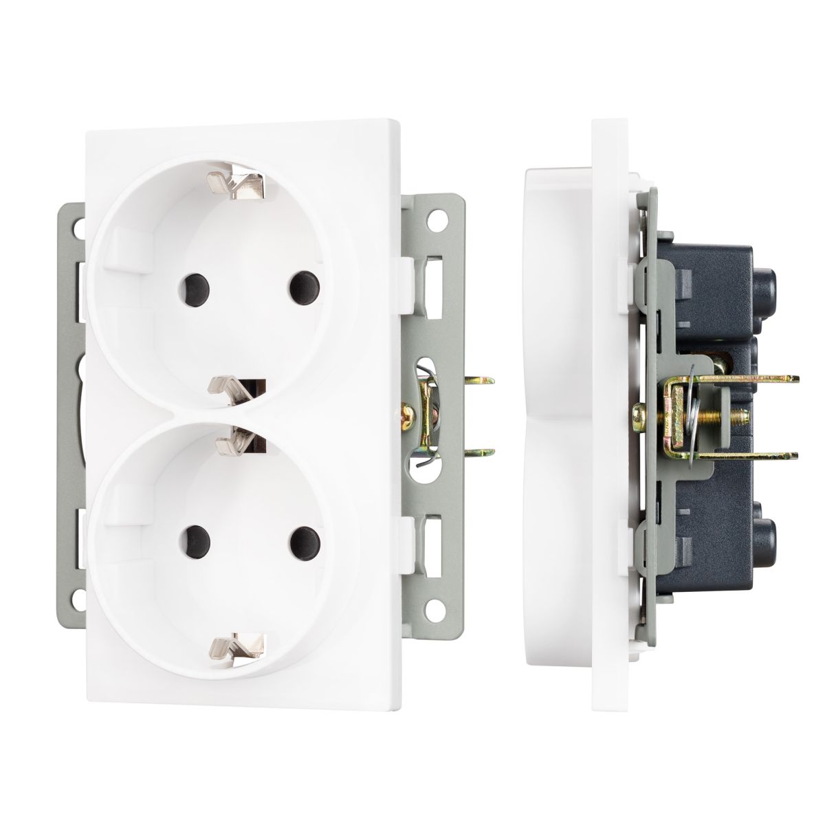 Механизм электрической розетки SCT-MEUD-PL-WH (250V, 16A) (Arlight)
