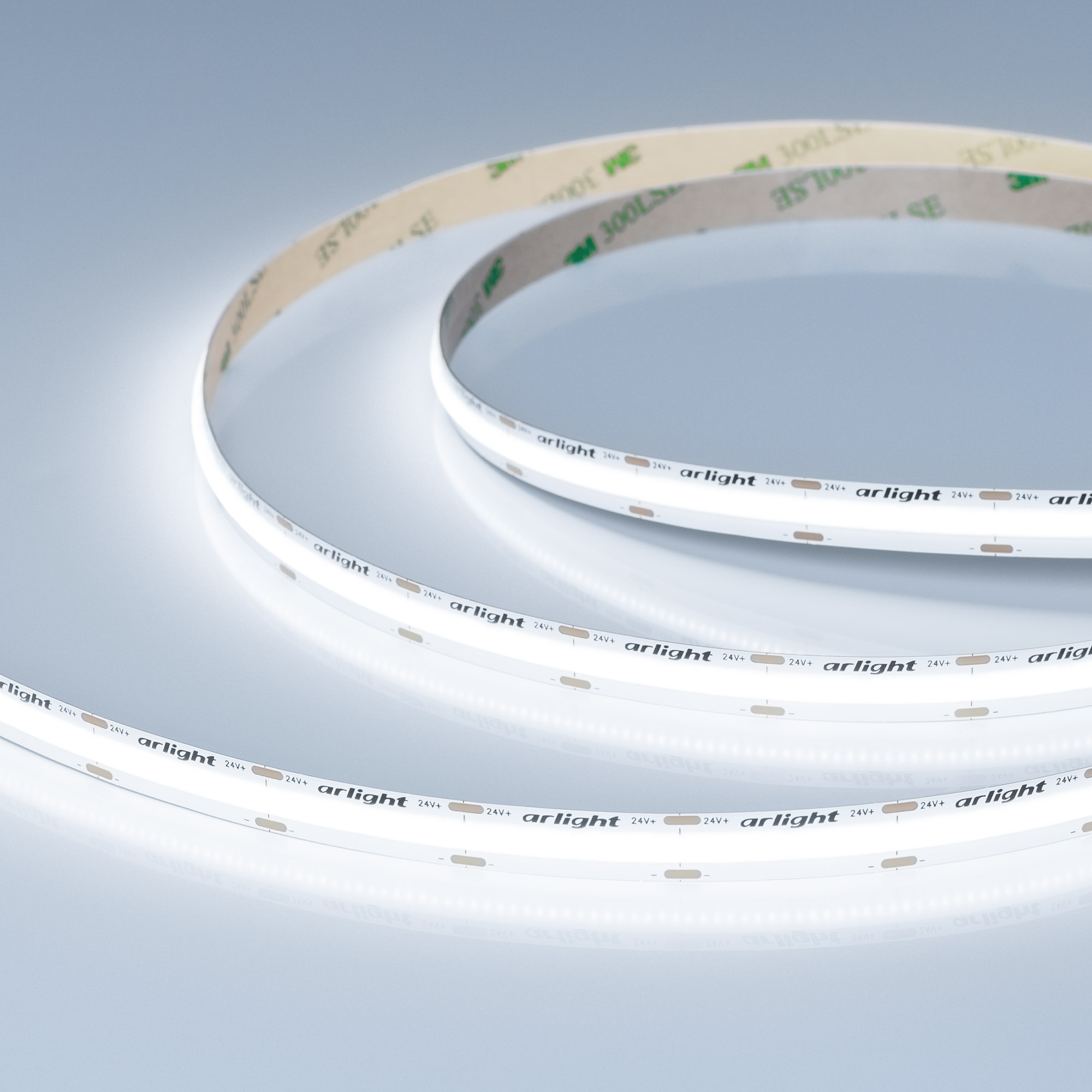 Лента COB-X576-10mm 24V White6000 (15 W/m, IP20, 5m) (Arlight, высок.эфф.150 лм/Вт)