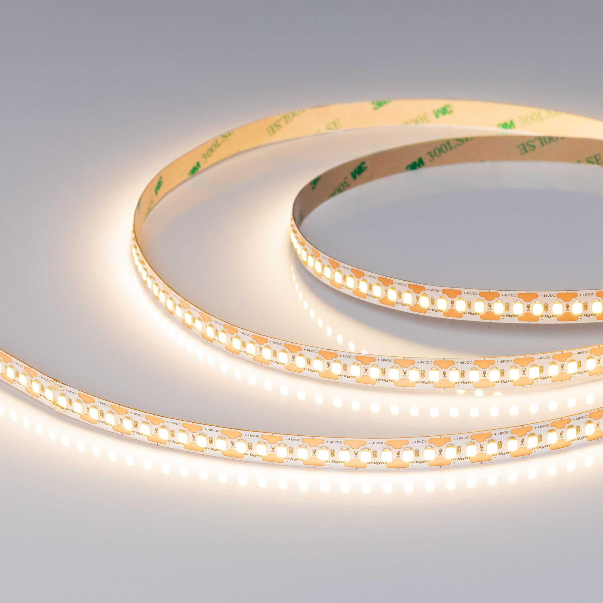Лента UL-A180-10mm 48V Warm3500-CX2 (19 W/m, IP20, 10m) (Arlight, 7 лет)