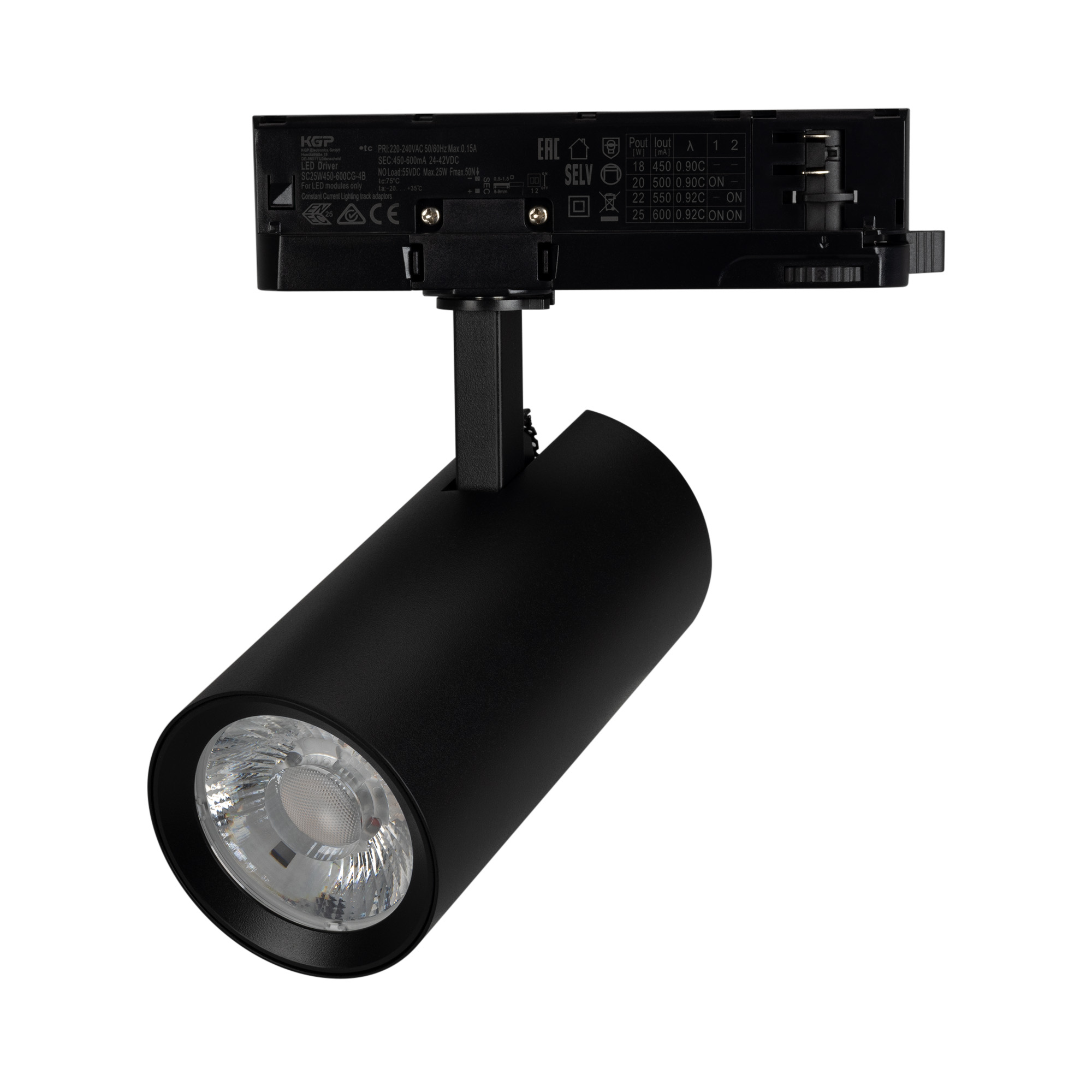 Светильник LGD-GERA-4TR-R74-20W Day4000 (BK, 24 deg, 230V) (Arlight, IP20 Металл, 5 лет)
