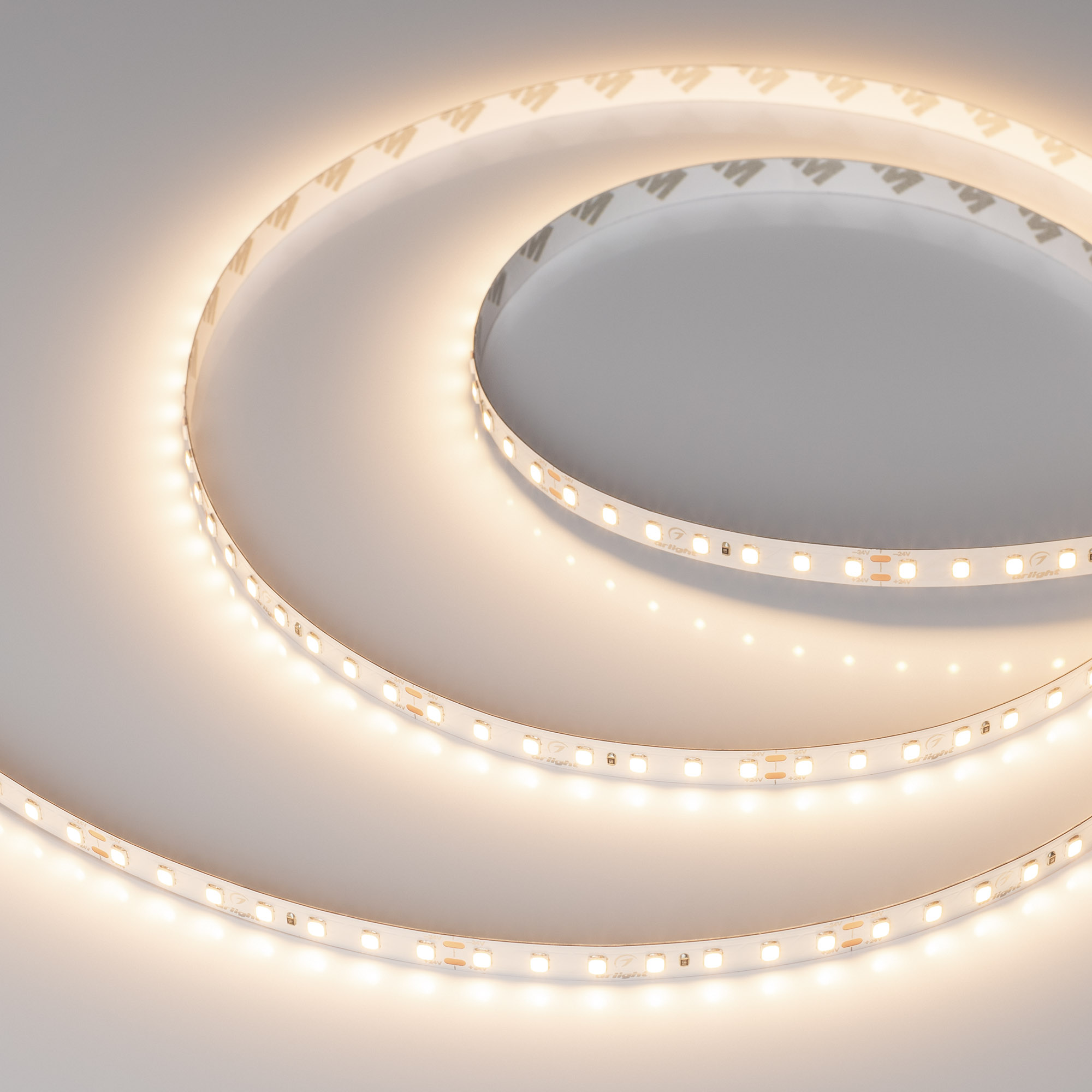 Лента UL-A112-8mm 24V Warm3000 (7 W/m, IP20, 5m) (Arlight, 7 лет)