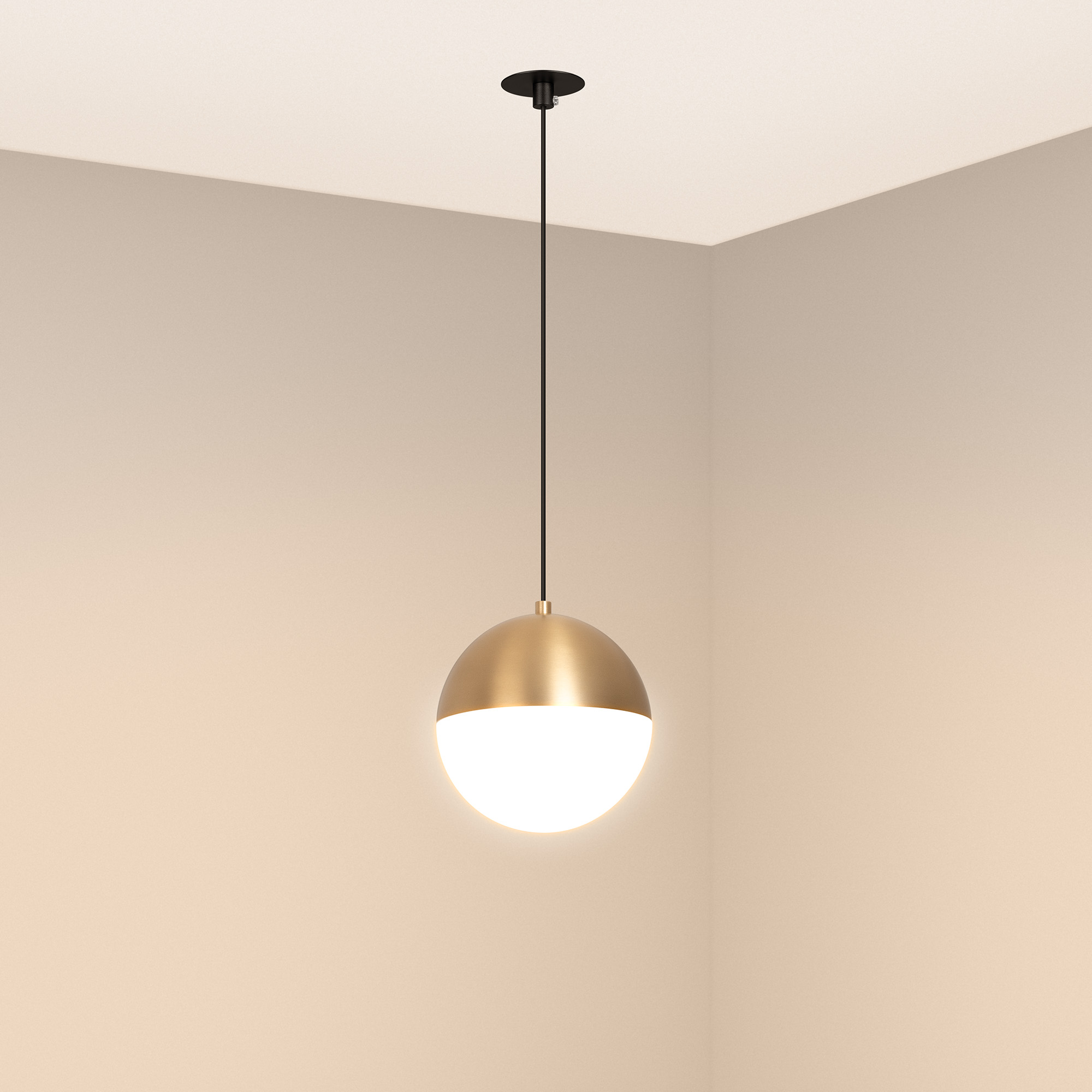 Светильник SP-EMISFERO-HANG-BUILT-R150-11W Warm3000 (GD, 170 deg, 230V) (Arlight, IP20 Металл, 3 года)