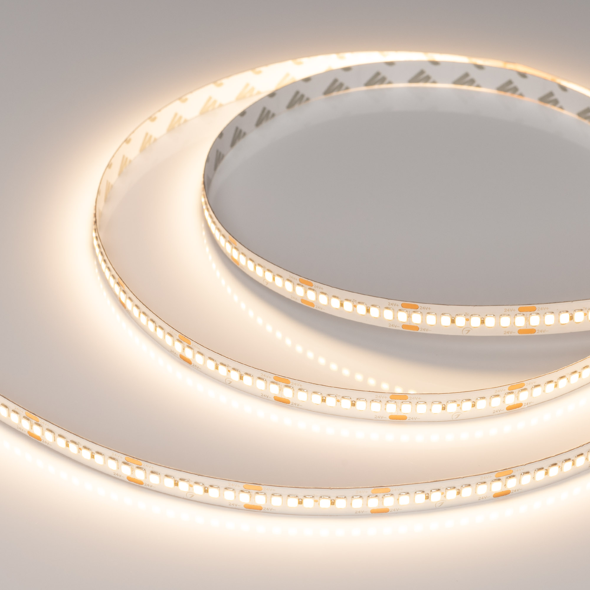 Лента RT-A240-10mm 24V Warm3000 (22 W/m, IP20, 5m) (Arlight, высок.эфф.150 лм/Вт)