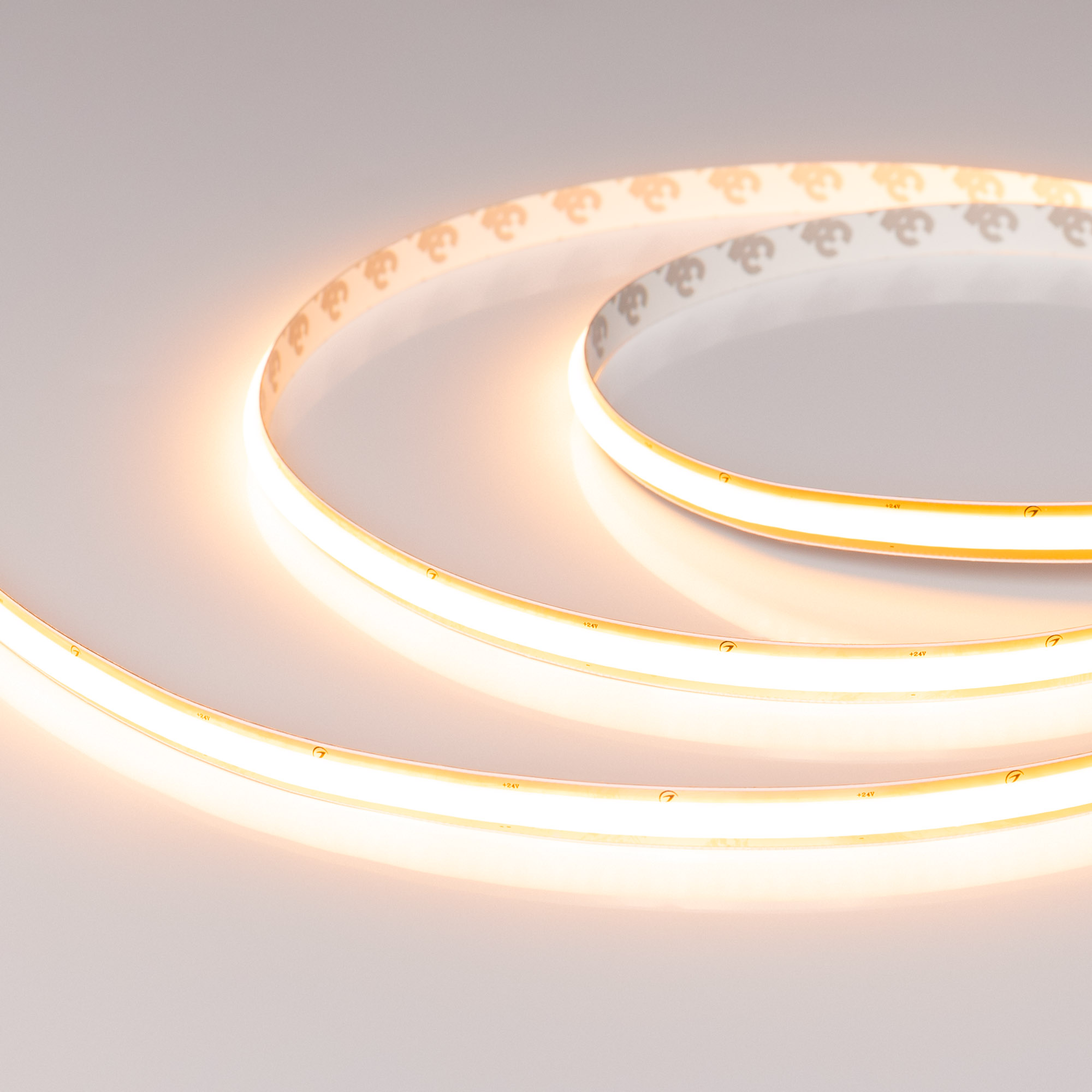 Лента SOB-M288-10mm 24V Warm2400 (10 W/m, IP20, 5m) (Arlight, резка 1 светодиод)