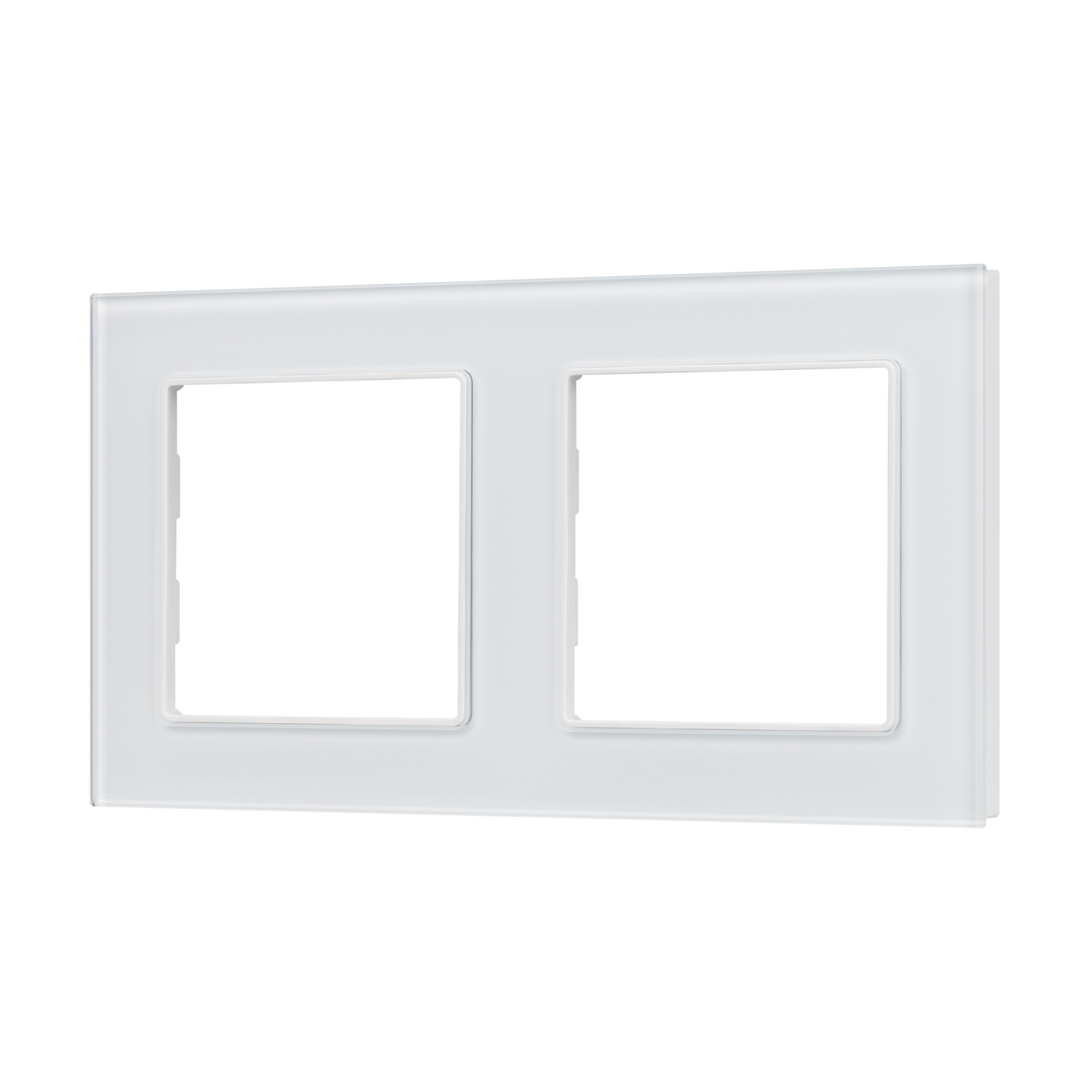 Рамка стеклянная FRM-GLARE-GS-2-WH (Arlight)