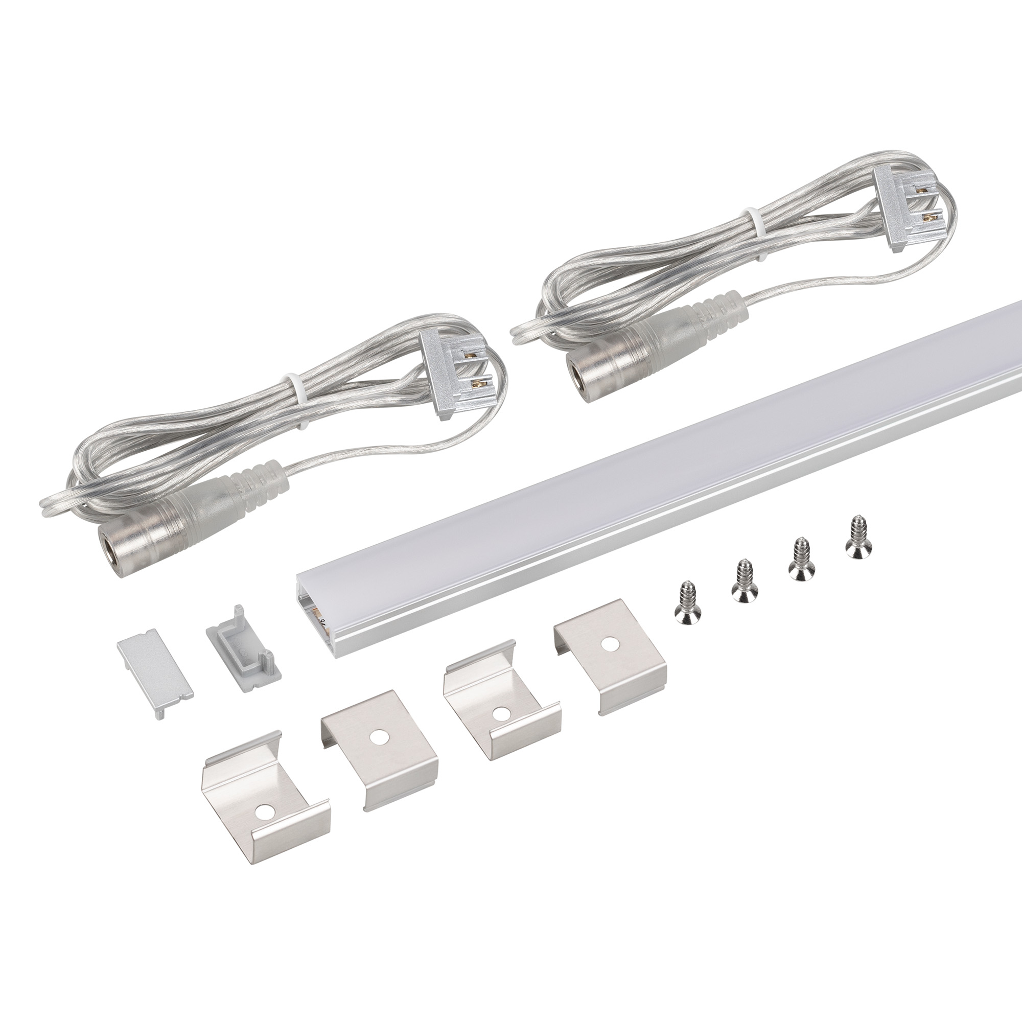 Набор для светодиодной подсветки ARL-KIT-SLIM-FC 24V Day4000 (14 W/m, IP20, 2m) (Arlight, Алюминий+пластик)