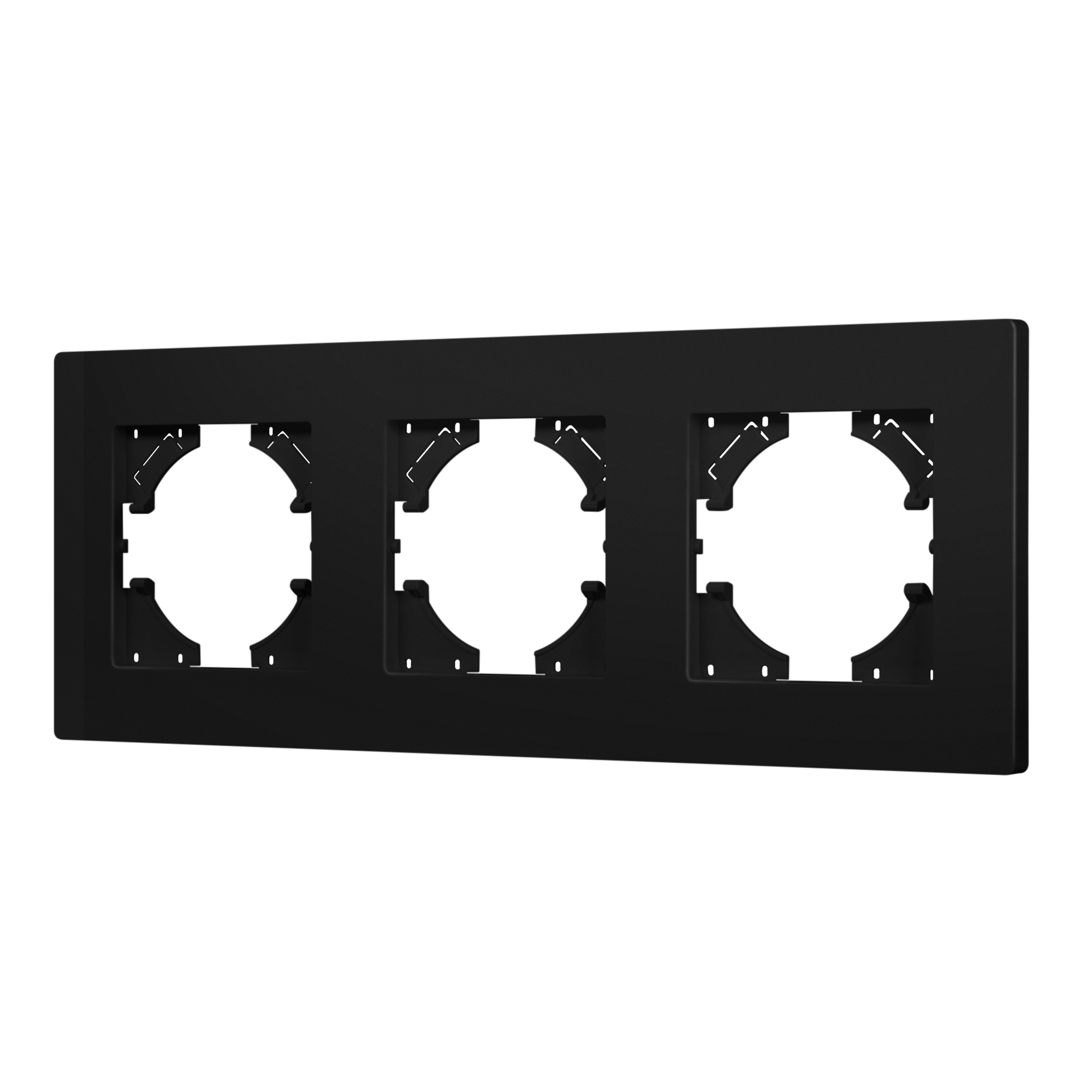 Рамка пластиковая FRM-PERIO-PL-3-BK (Arlight)
