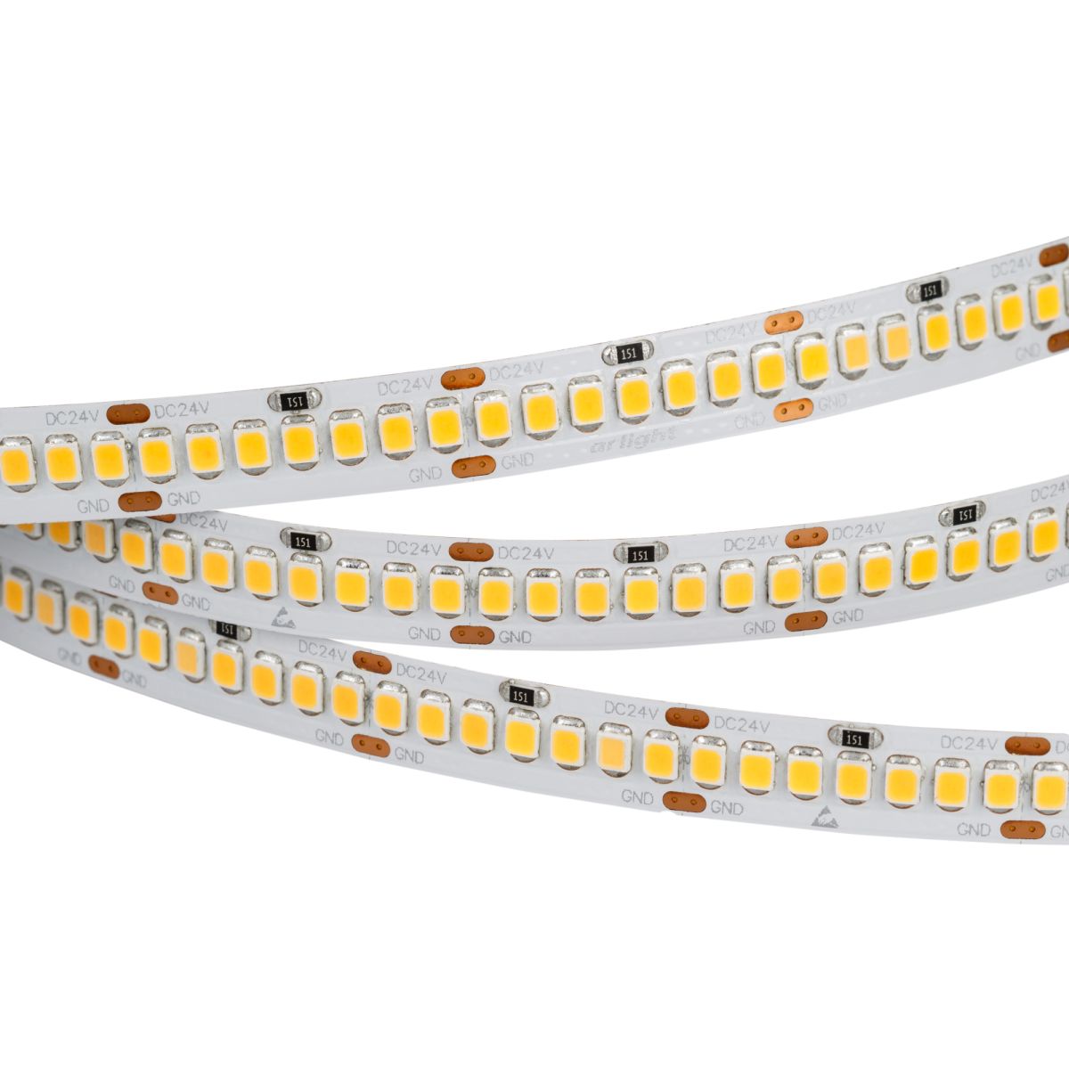Лента RT 2-5000 24V White6000 10mm (2835, 252 LED/m, LUX) (Arlight, 10 Вт/м, IP20)