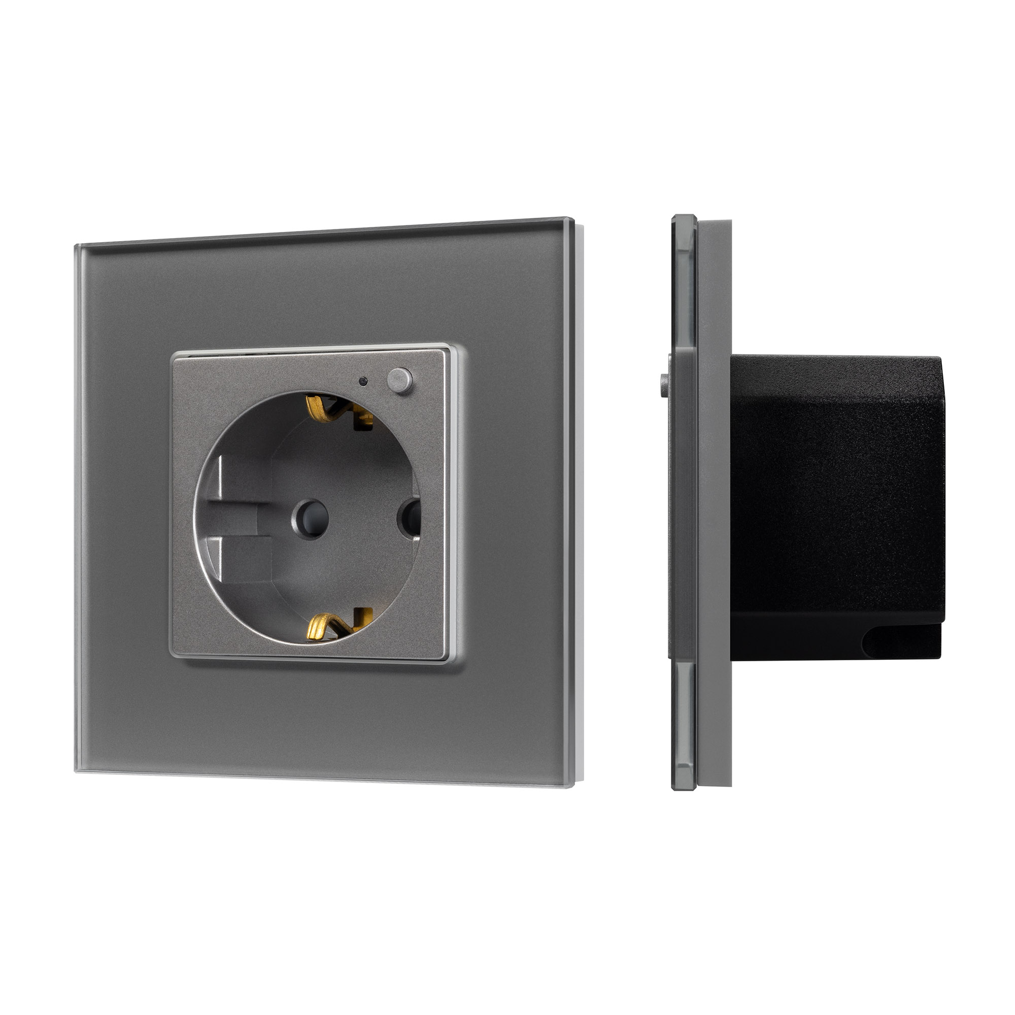 Розетка электрическая с Zigbee управлением SCT-OMALI-EUZB1-PL-GR (240V, 16A, Zigbee) (Arlight)